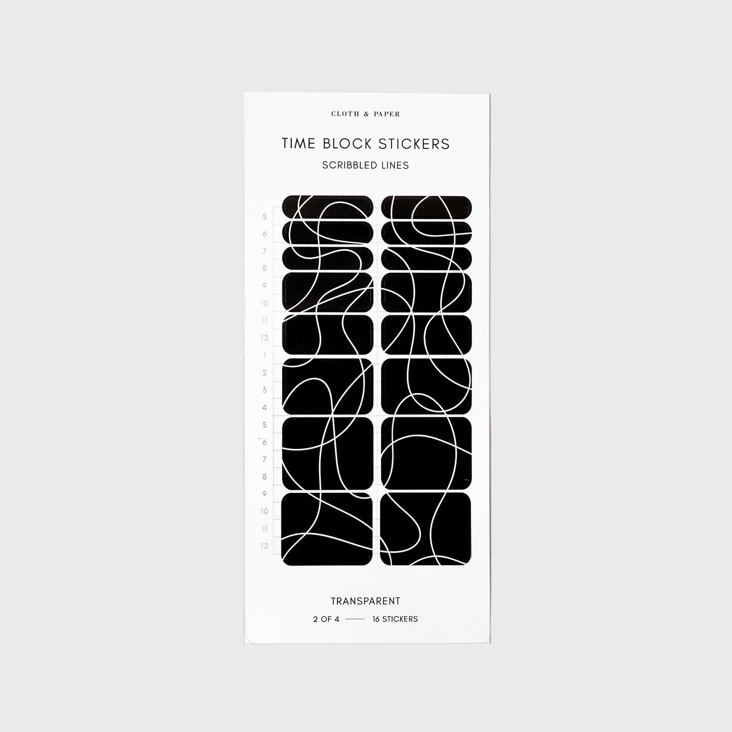 Time Block Sticker Set
