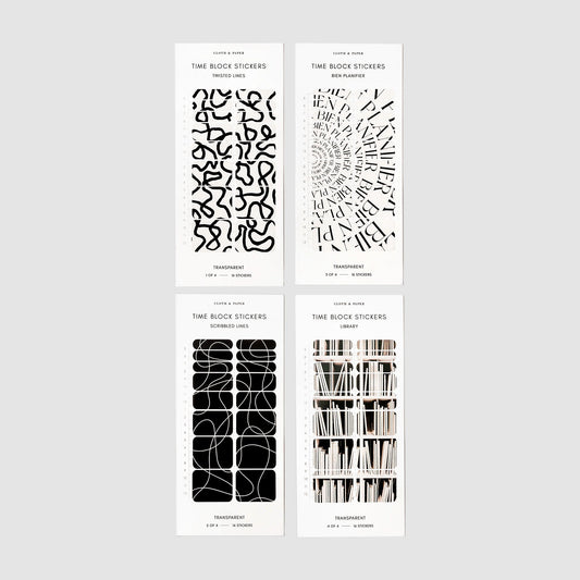 Time Block Sticker Set