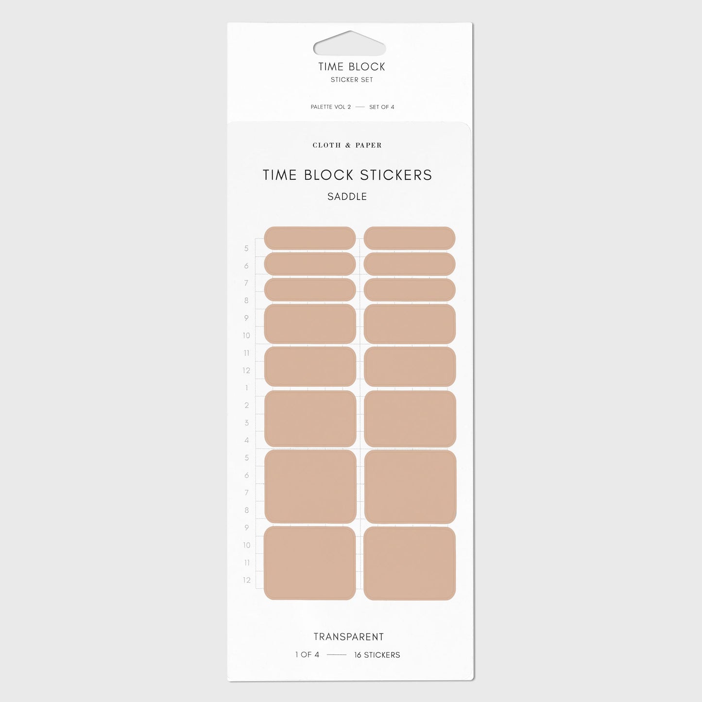 Time Block Sticker Set
