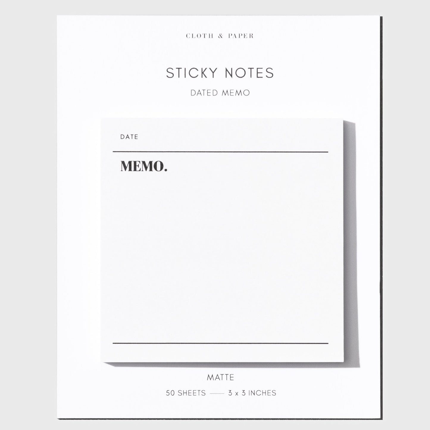 Dated Memo Sticky Notes