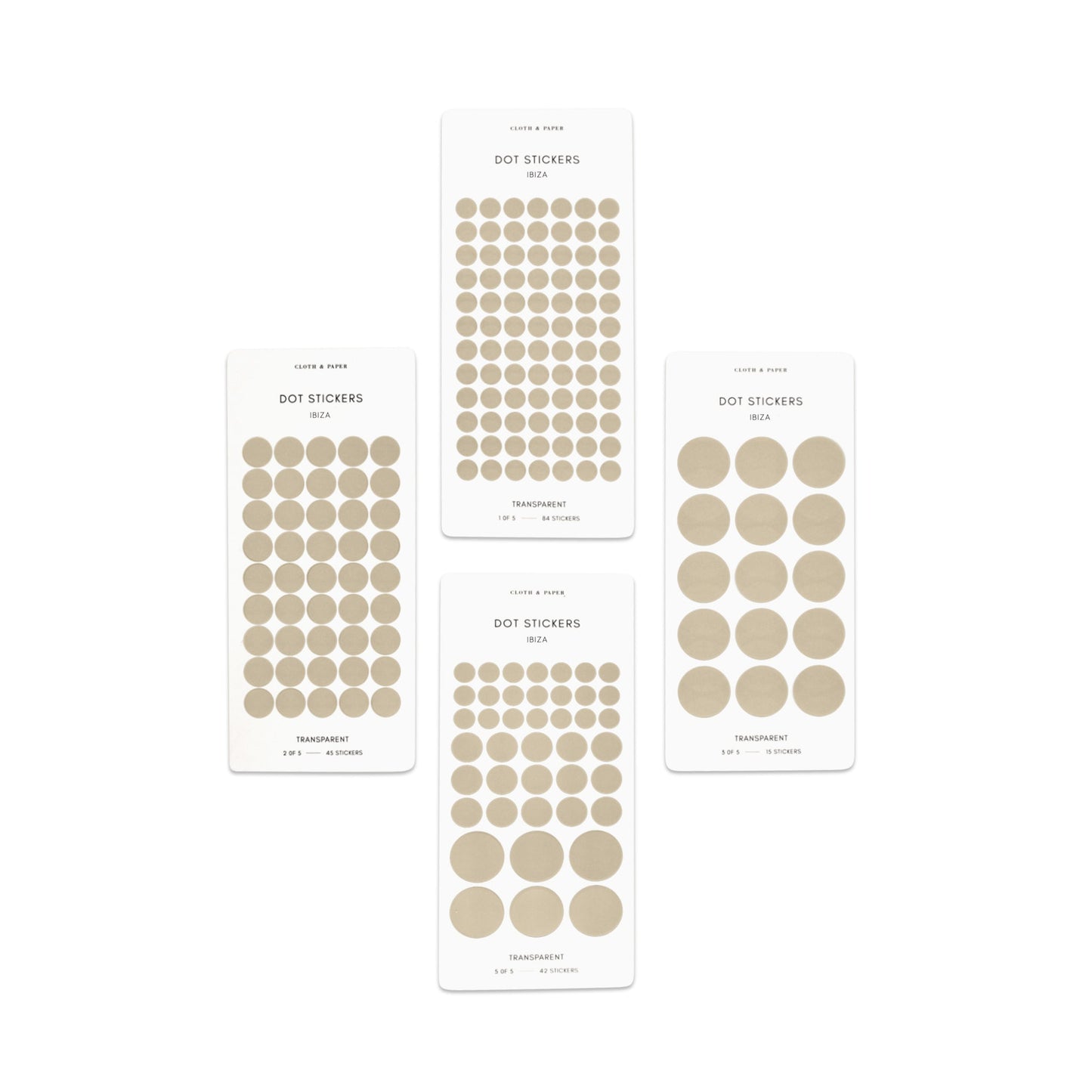 Sticker Set | Transparent | Dots