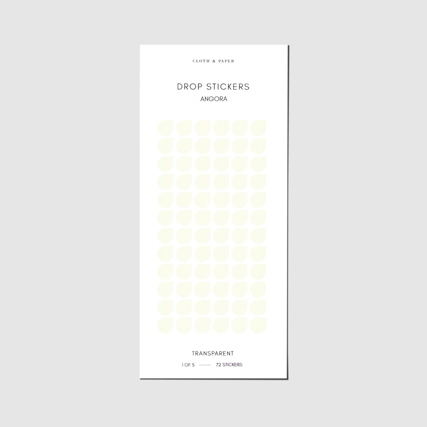 Sticker Set | Transparent | Drops