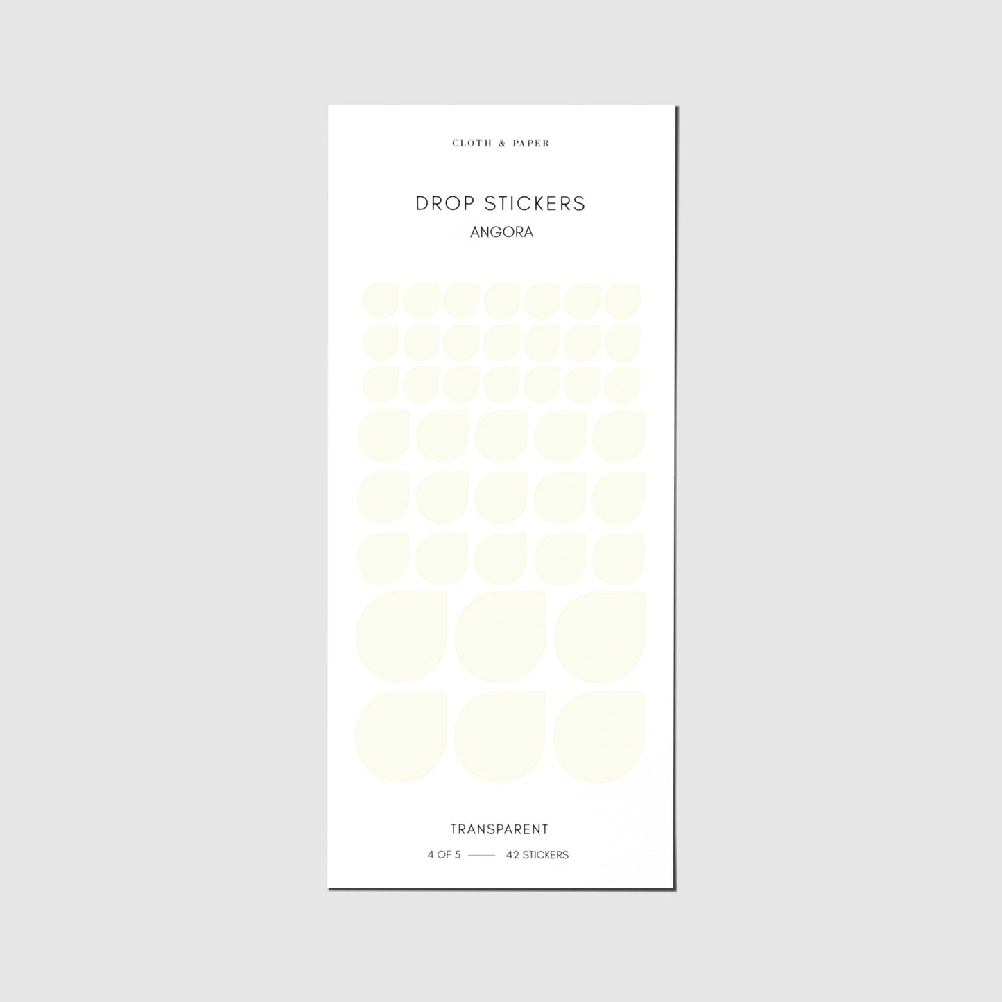 Sticker Set | Transparent | Drops