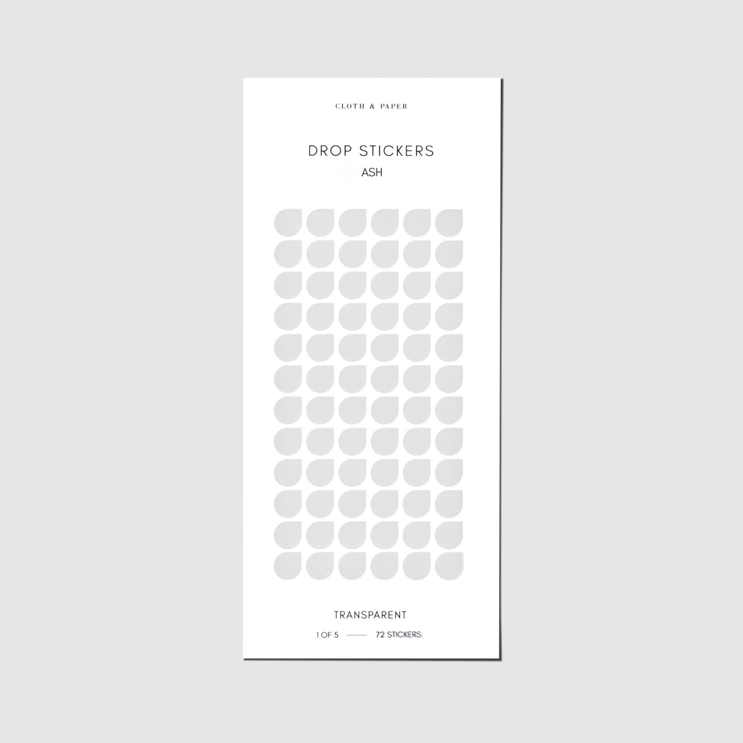 Sticker Set | Transparent | Drops