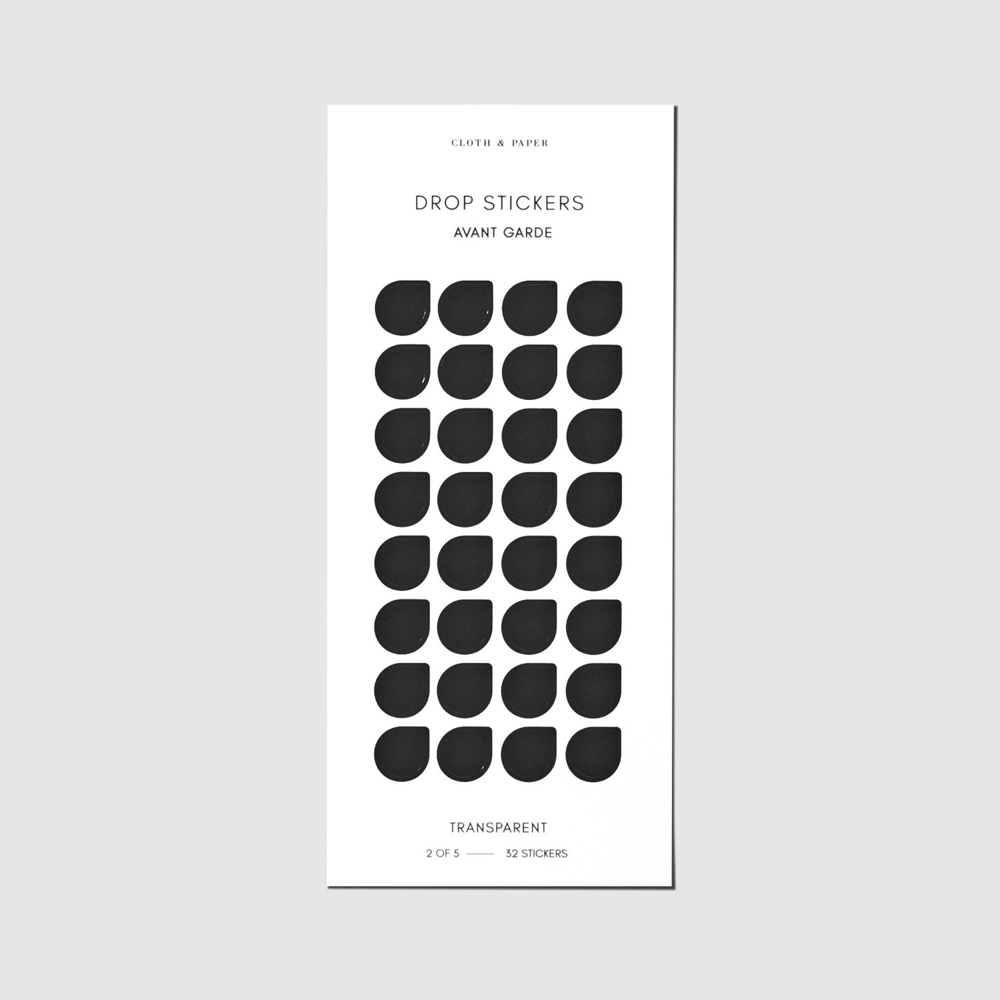 Sticker Set | Transparent | Drops