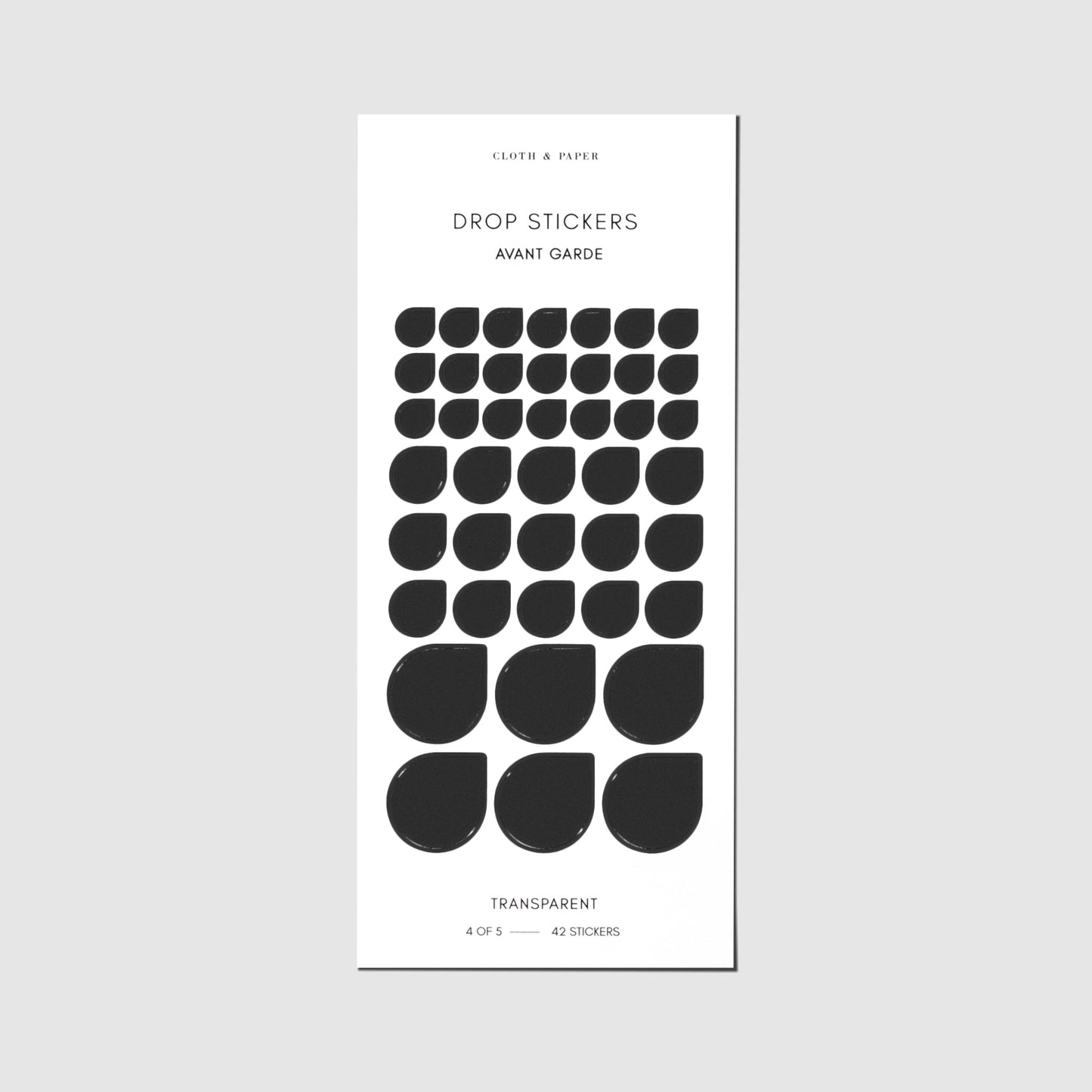 Sticker Set | Transparent | Drops