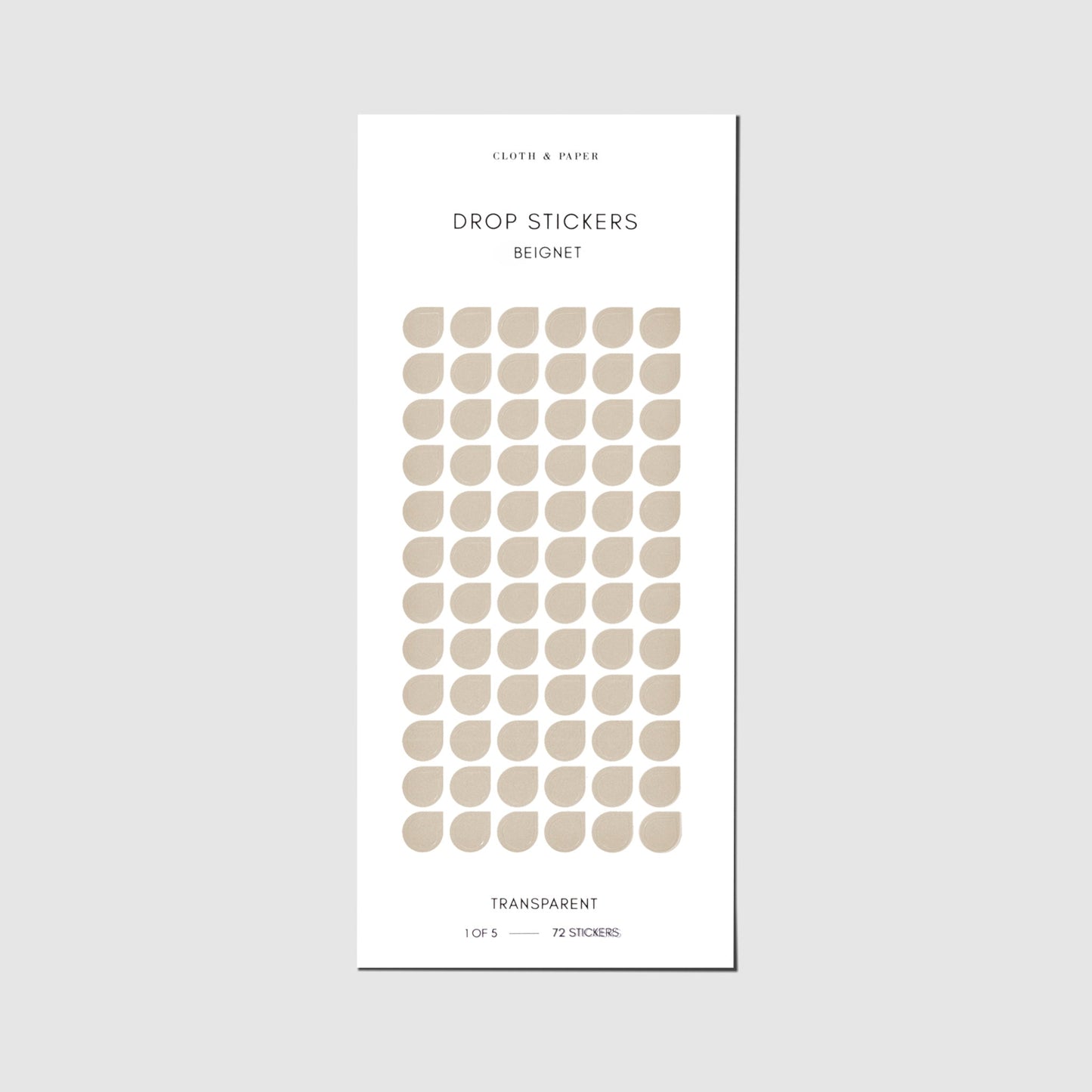 Sticker Set | Transparent | Drops