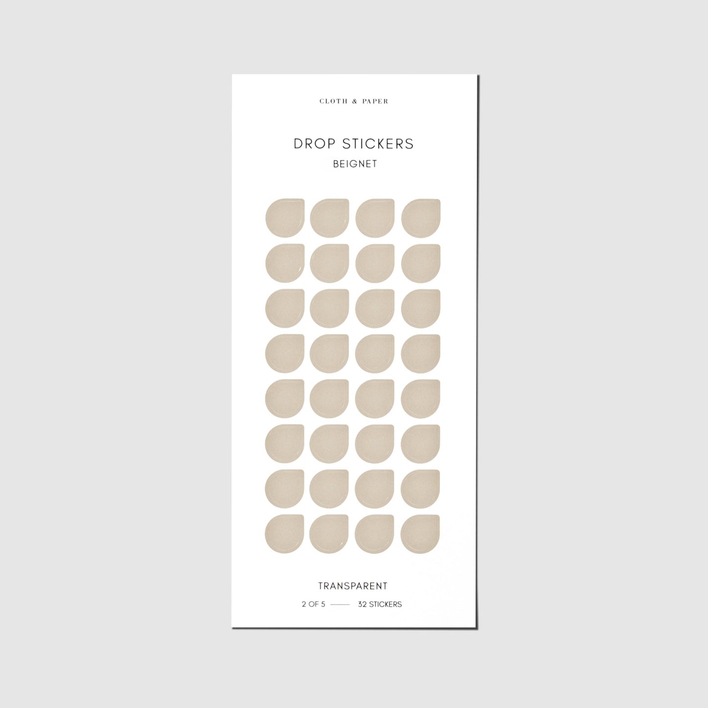 Sticker Set | Transparent | Drops