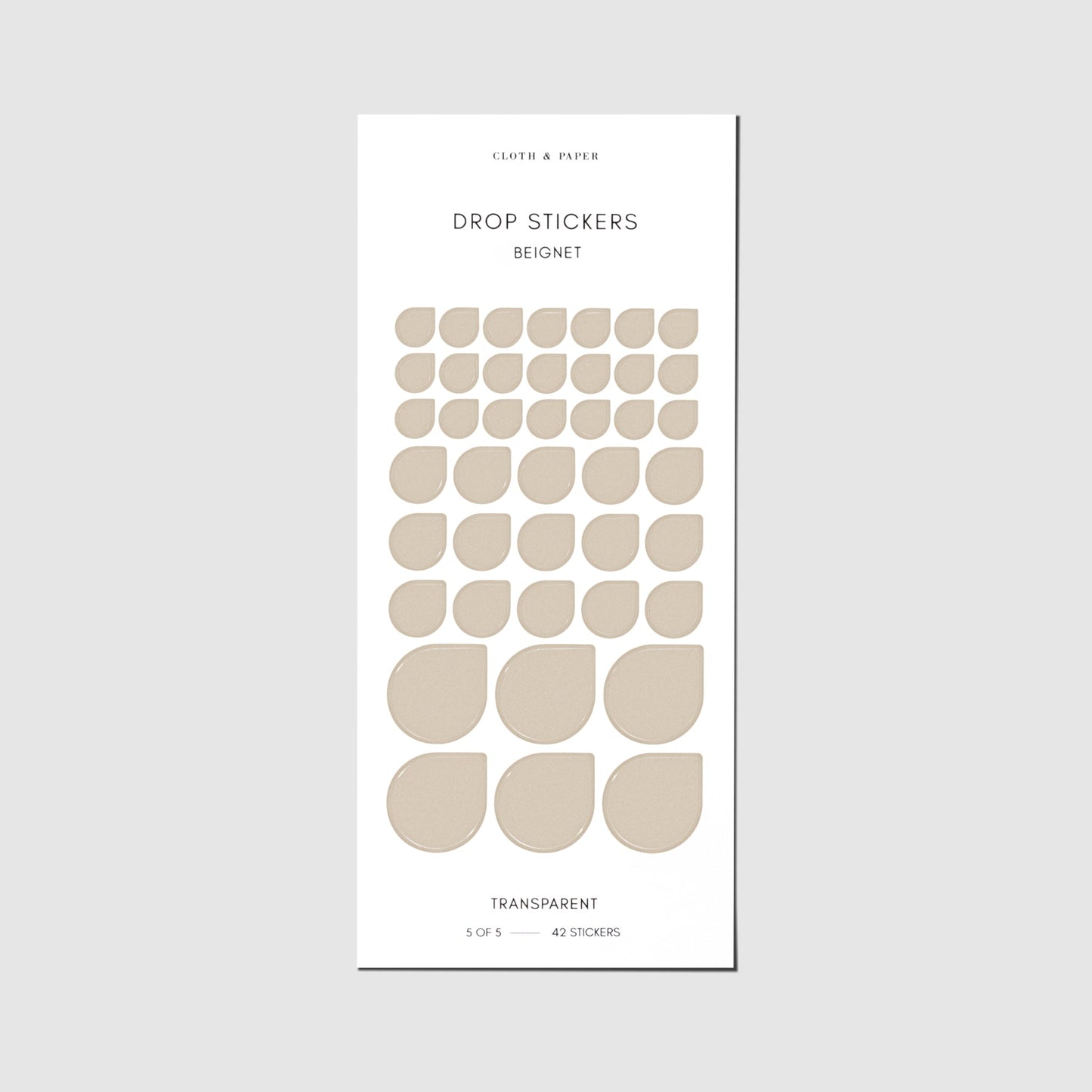 Sticker Set | Transparent | Drops