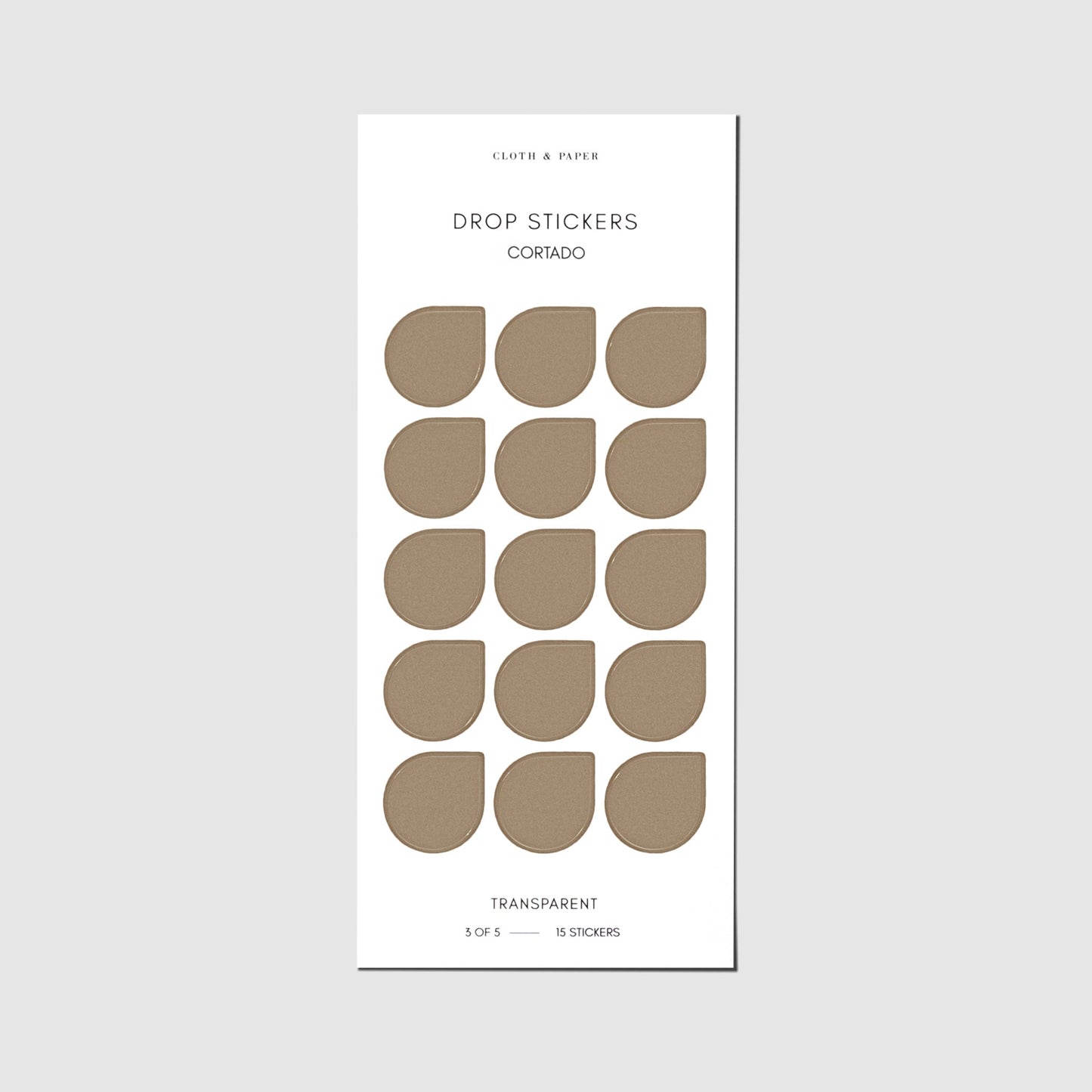 Sticker Set | Transparent | Drops
