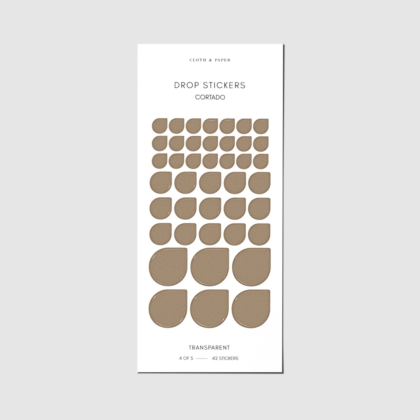 Sticker Set | Transparent | Drops