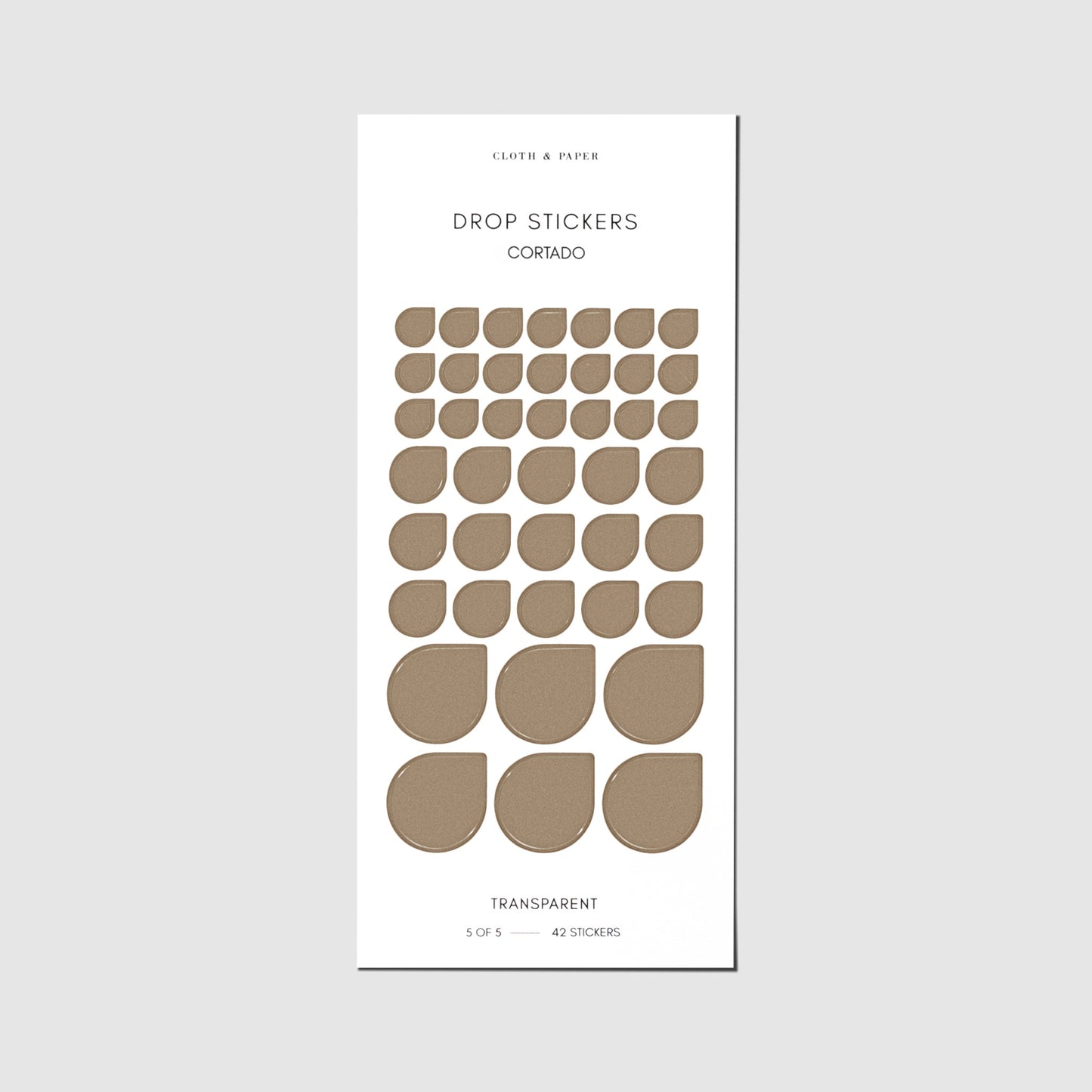 Sticker Set | Transparent | Drops