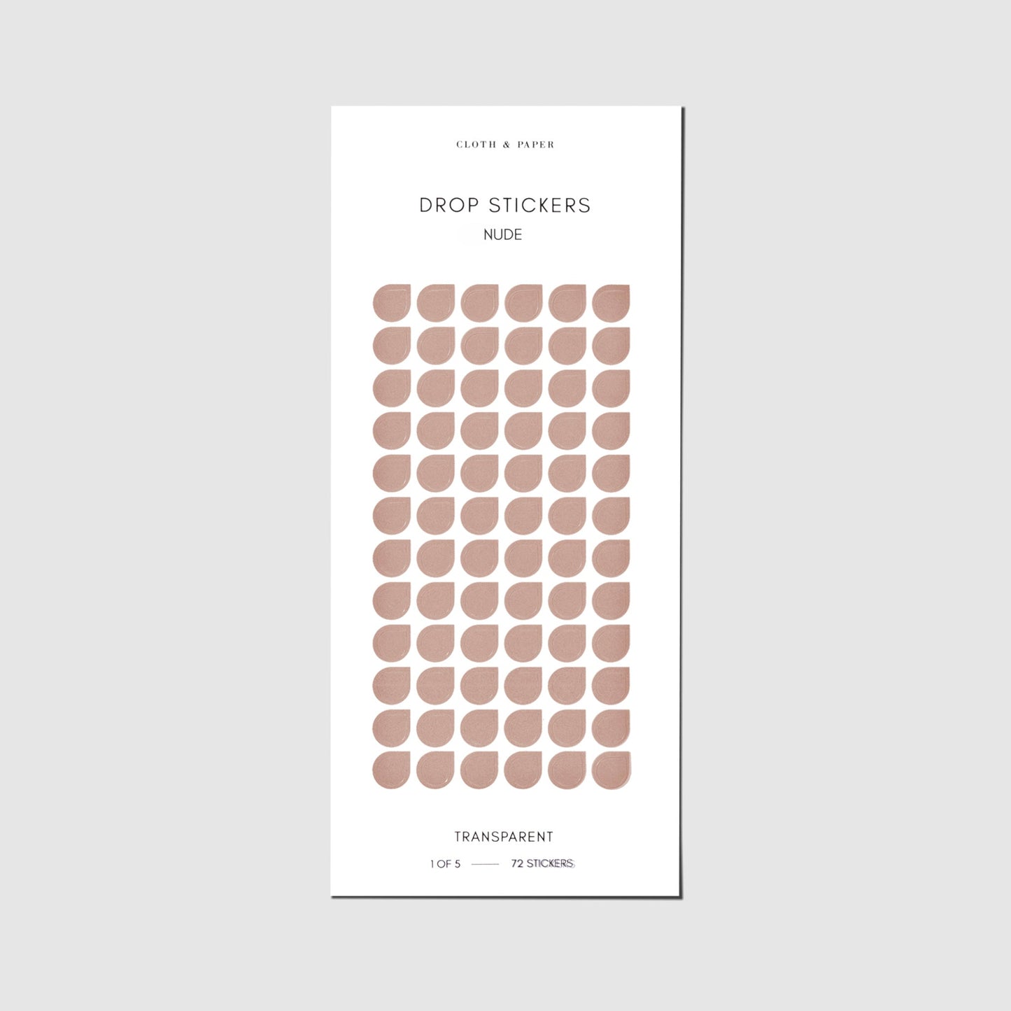 Sticker Set | Transparent | Drops