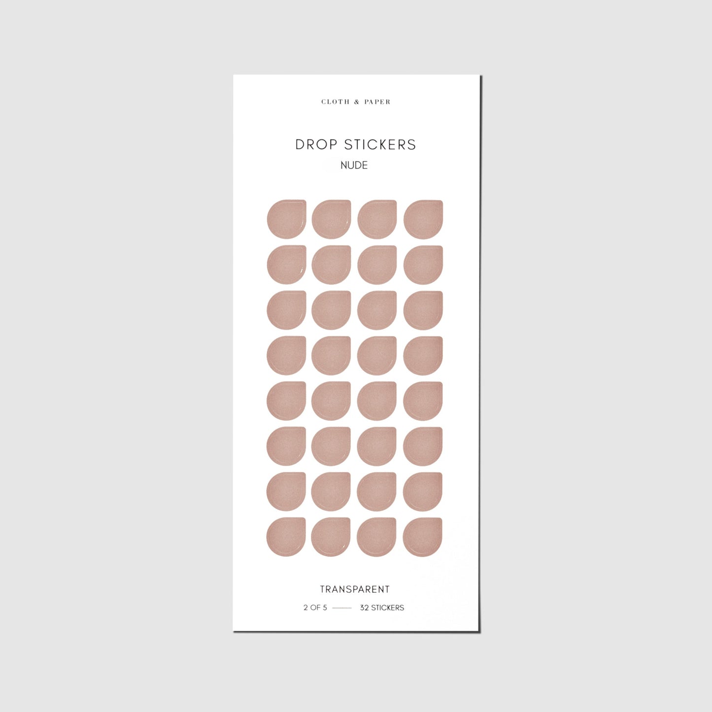 Sticker Set | Transparent | Drops