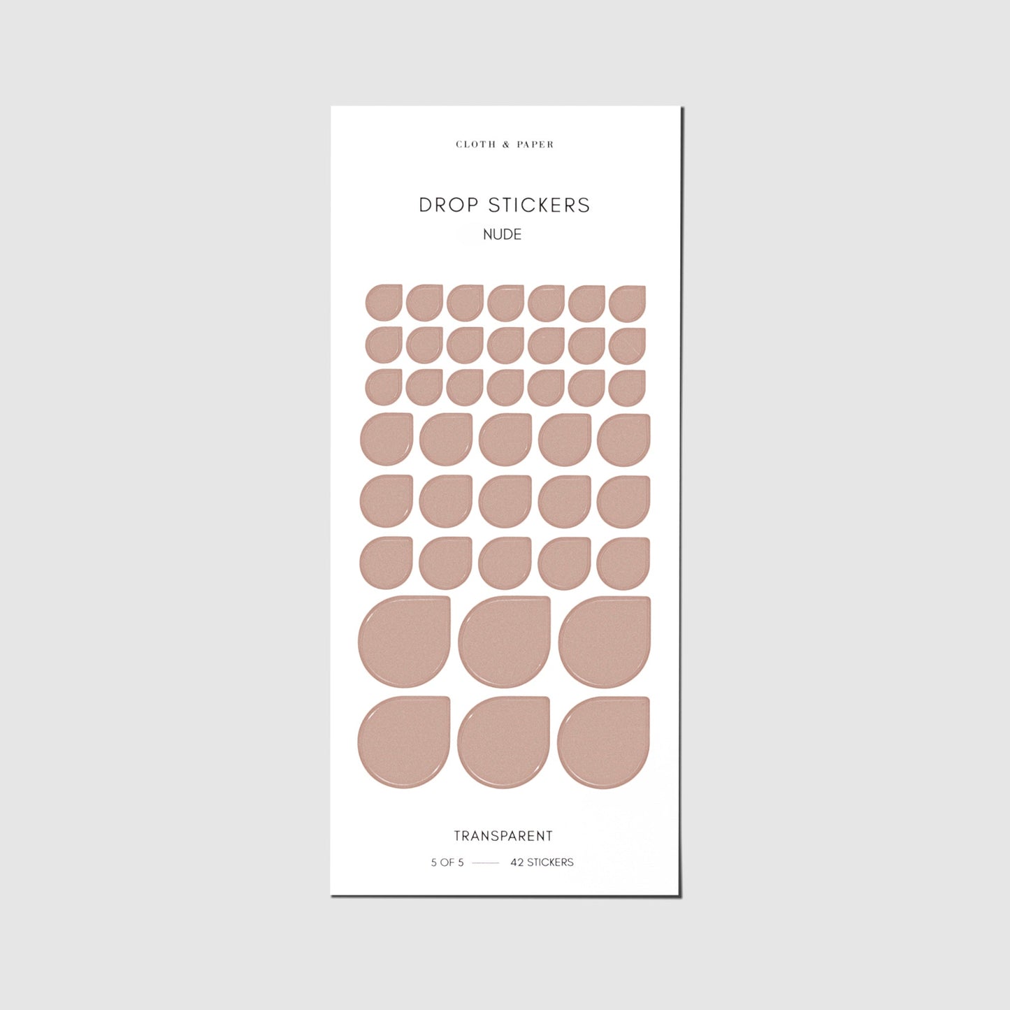Sticker Set | Transparent | Drops