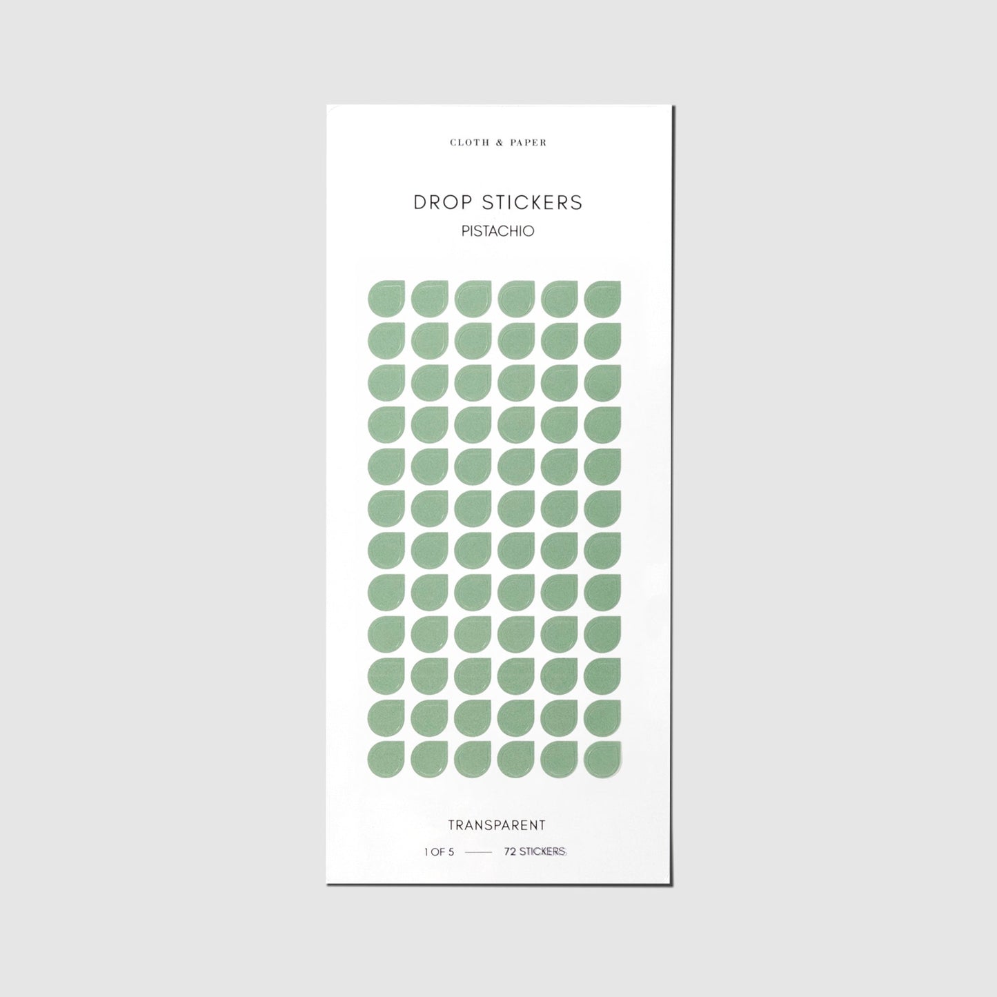 Sticker Set | Transparent | Drops