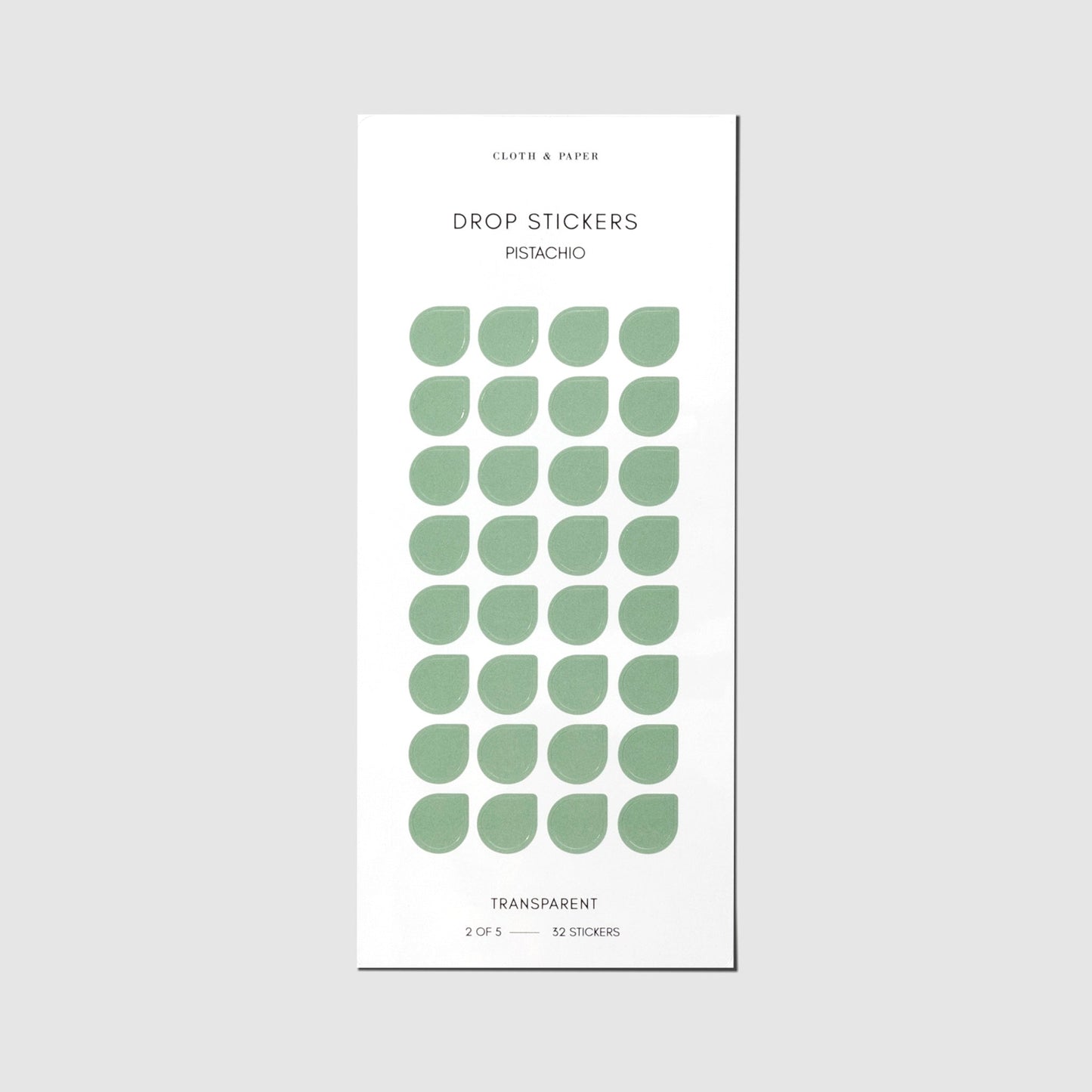 Sticker Set | Transparent | Drops