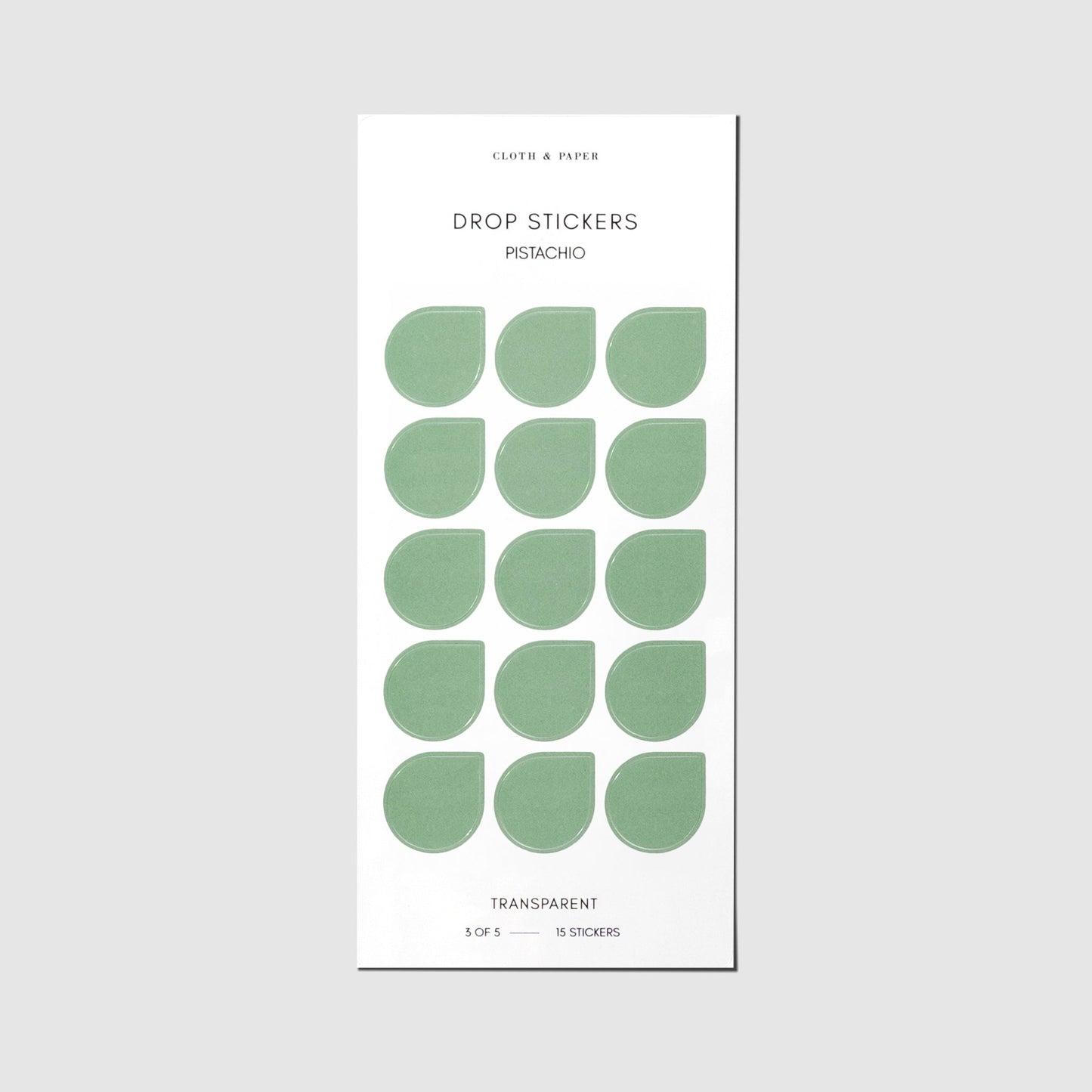 Sticker Set | Transparent | Drops
