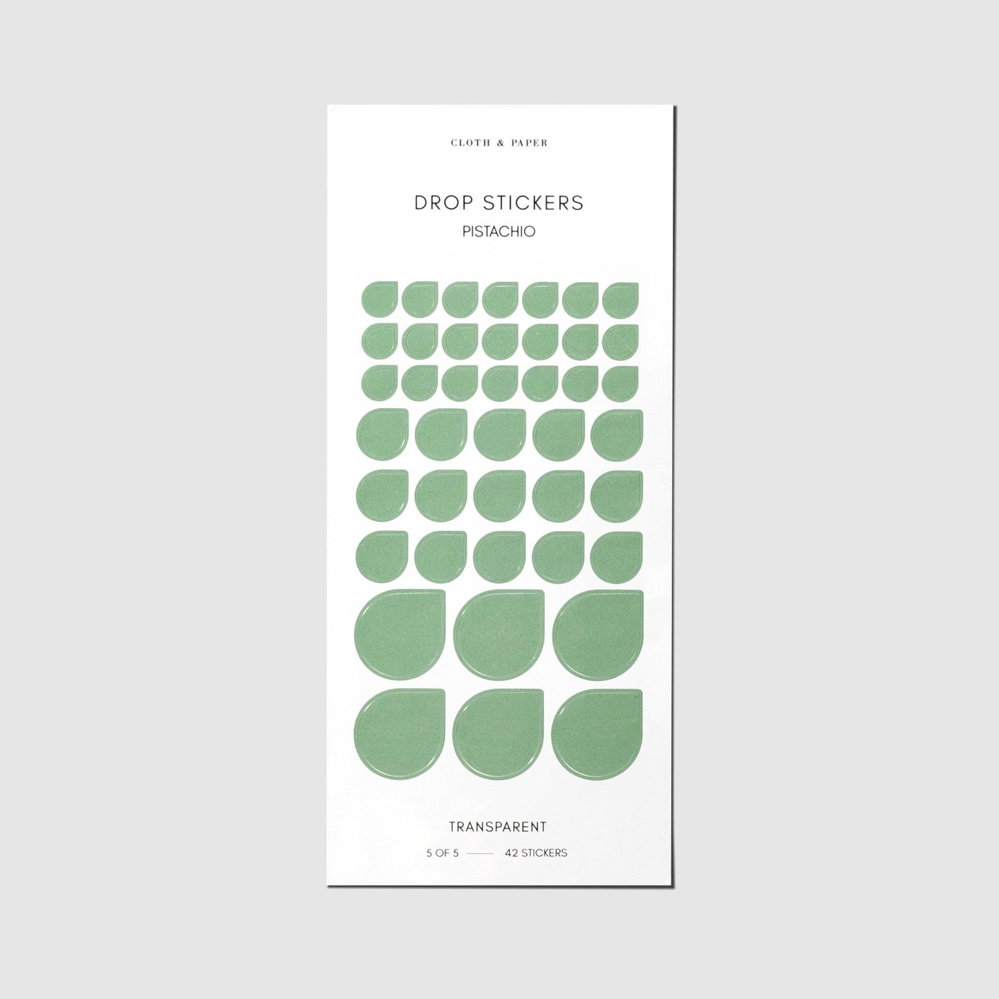 Sticker Set | Transparent | Drops