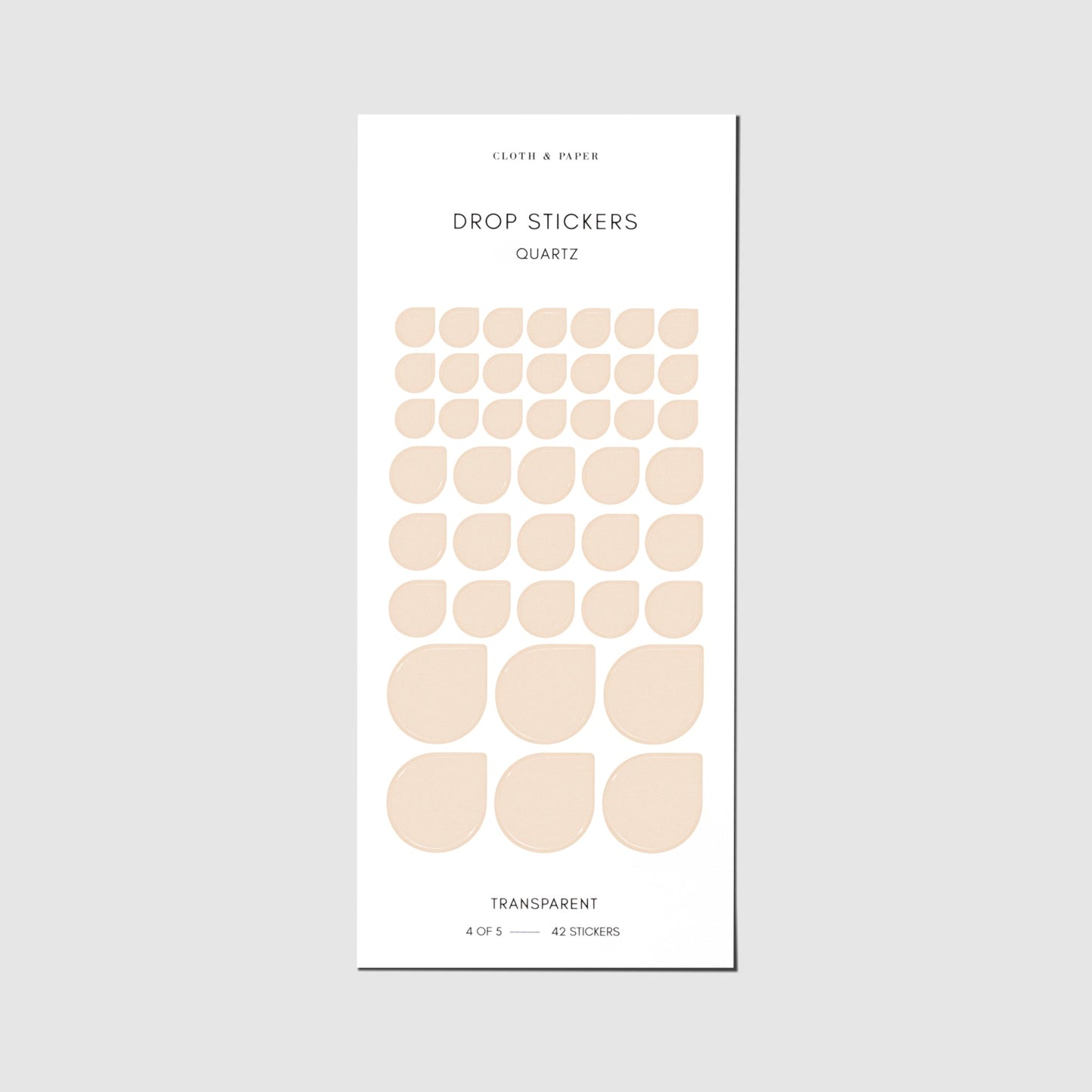 Sticker Set | Transparent | Drops