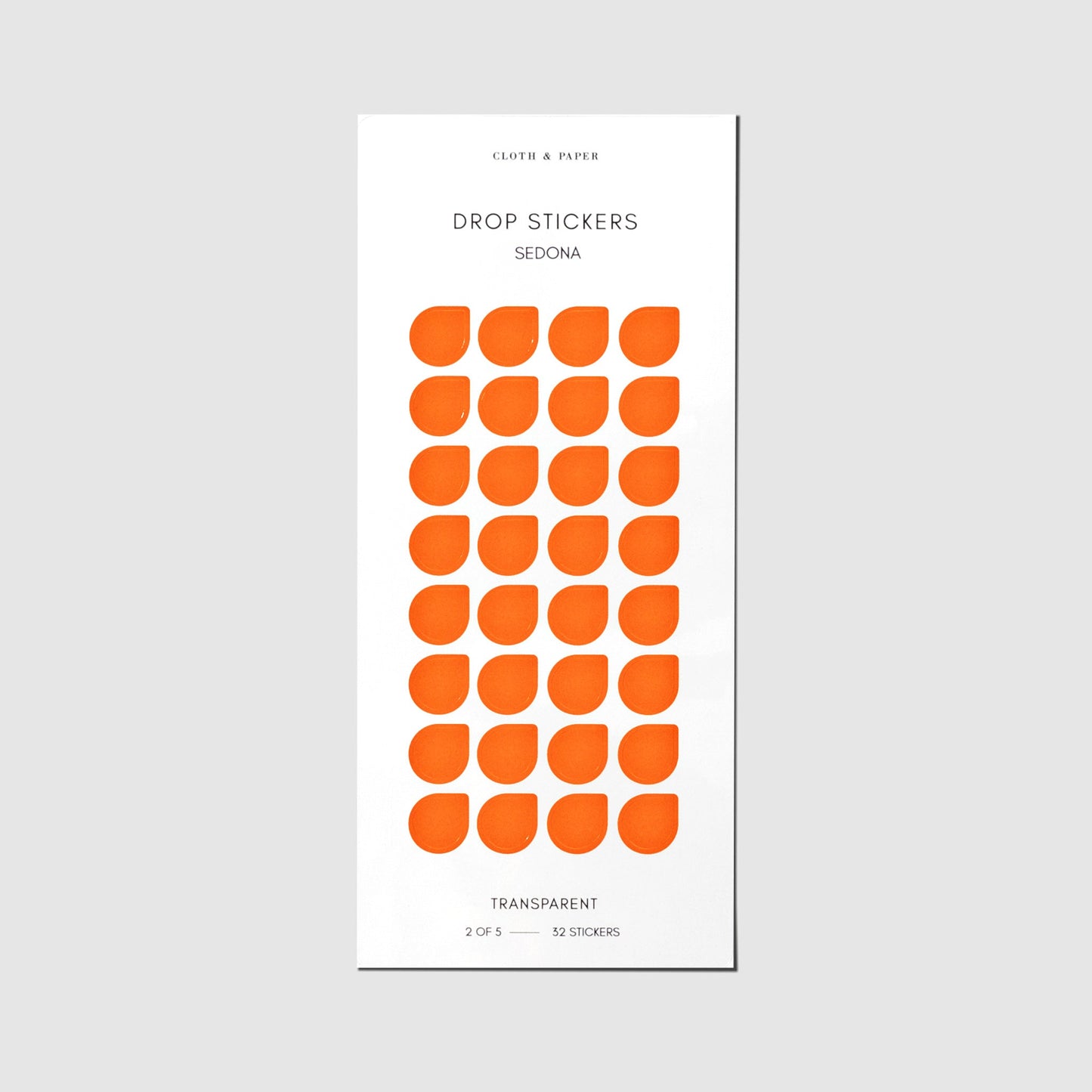 Sticker Set | Transparent | Drops