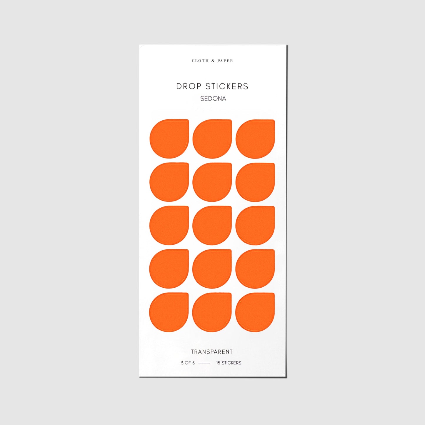 Sticker Set | Transparent | Drops
