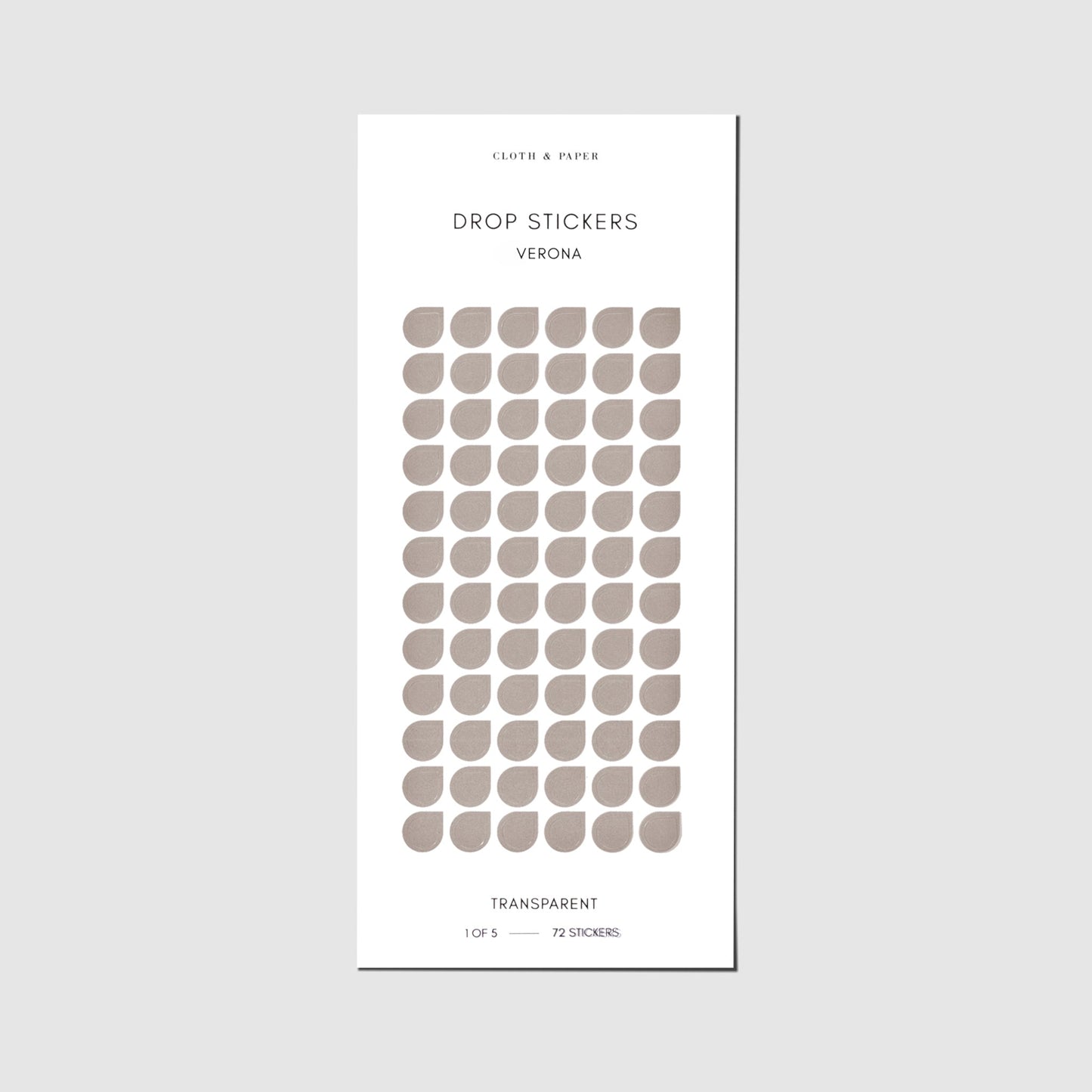 Sticker Set | Transparent | Drops