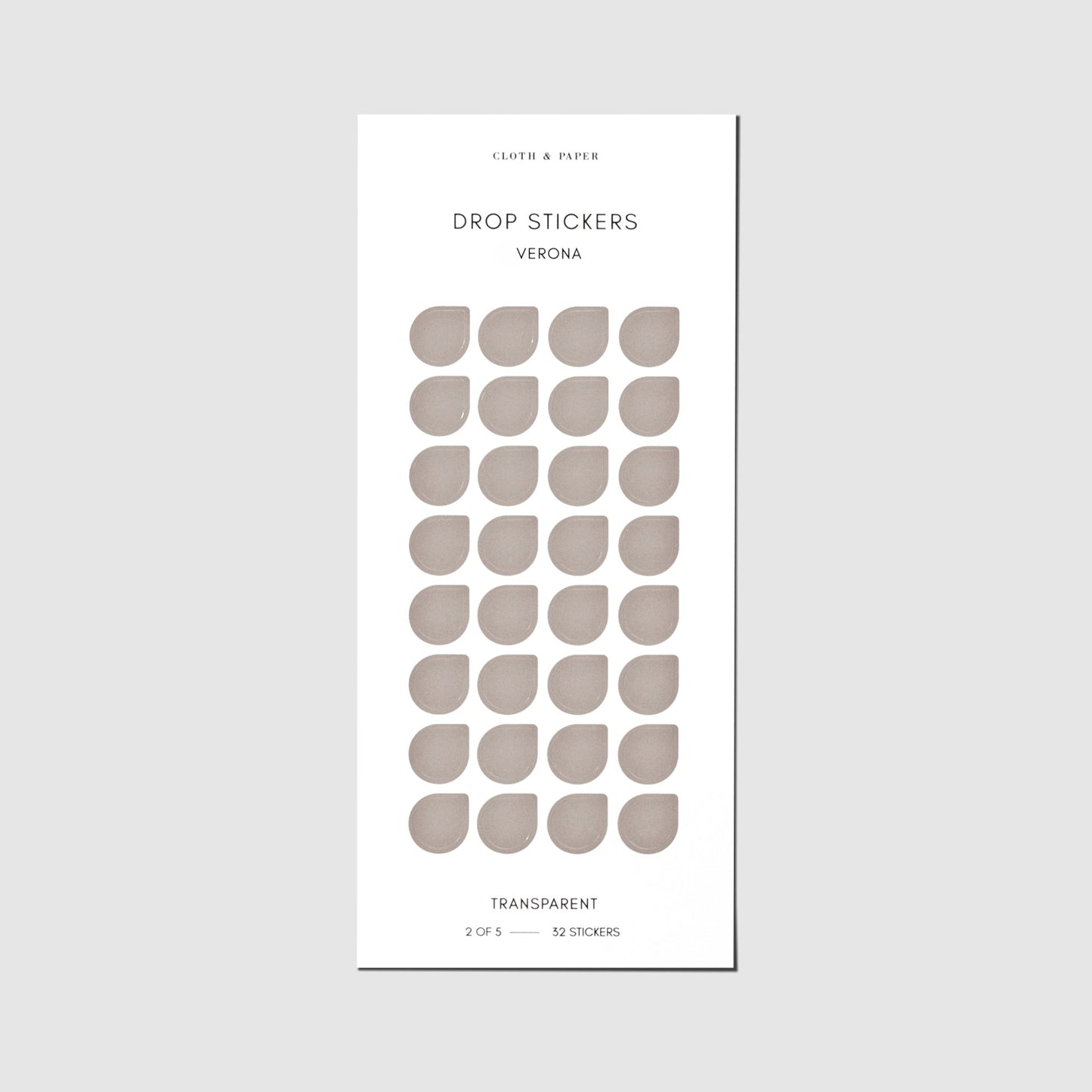 Sticker Set | Transparent | Drops