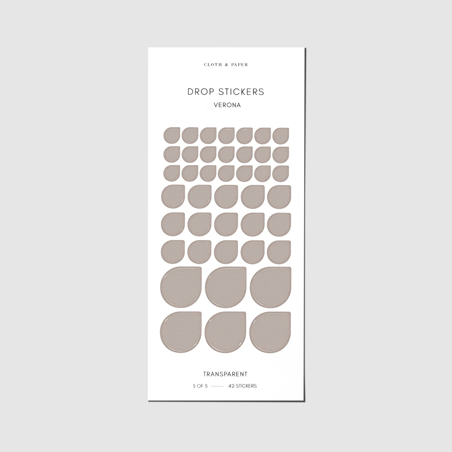 Sticker Set | Transparent | Drops
