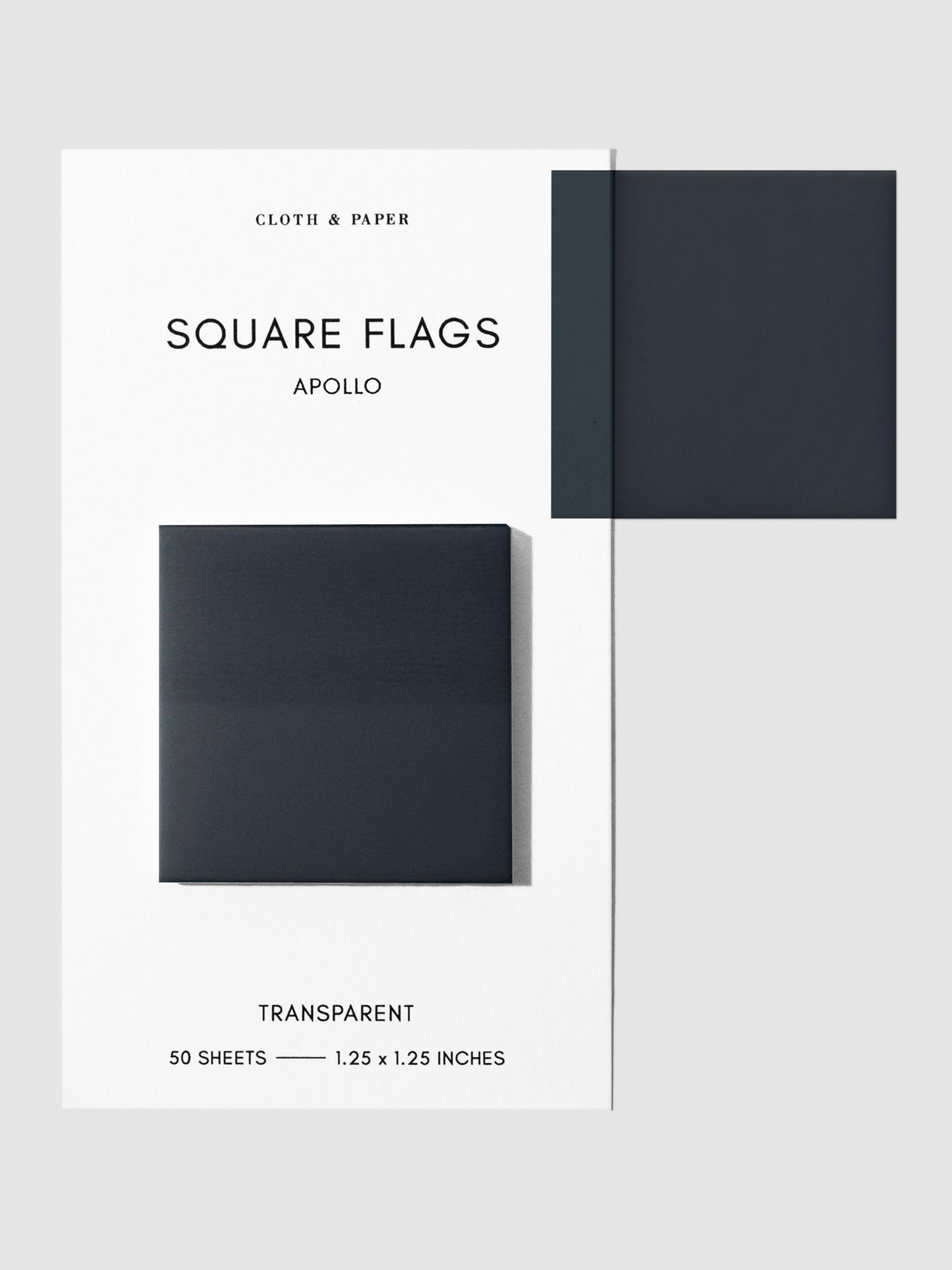Square Transparent Page Flags