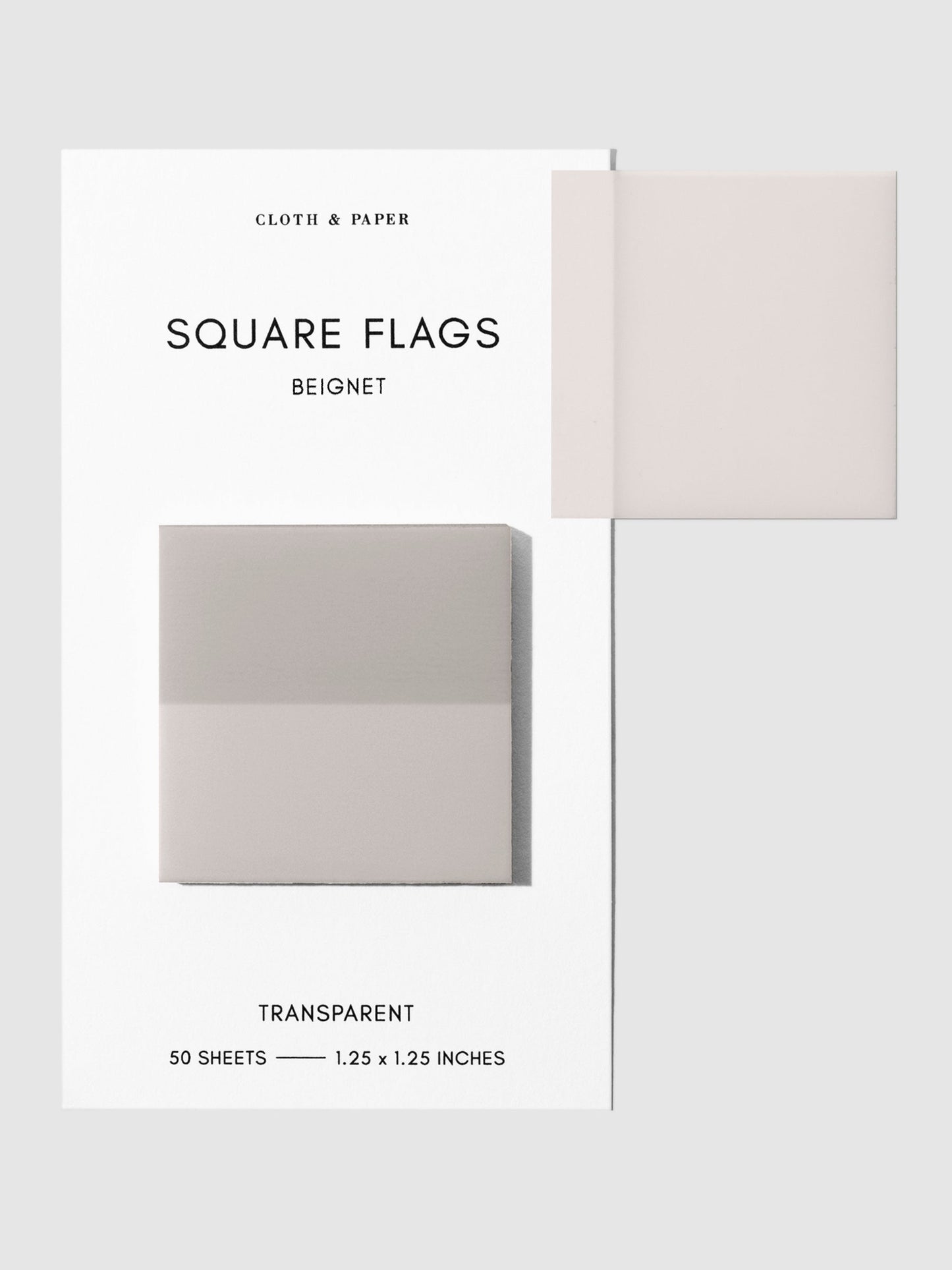 Square Transparent Page Flags