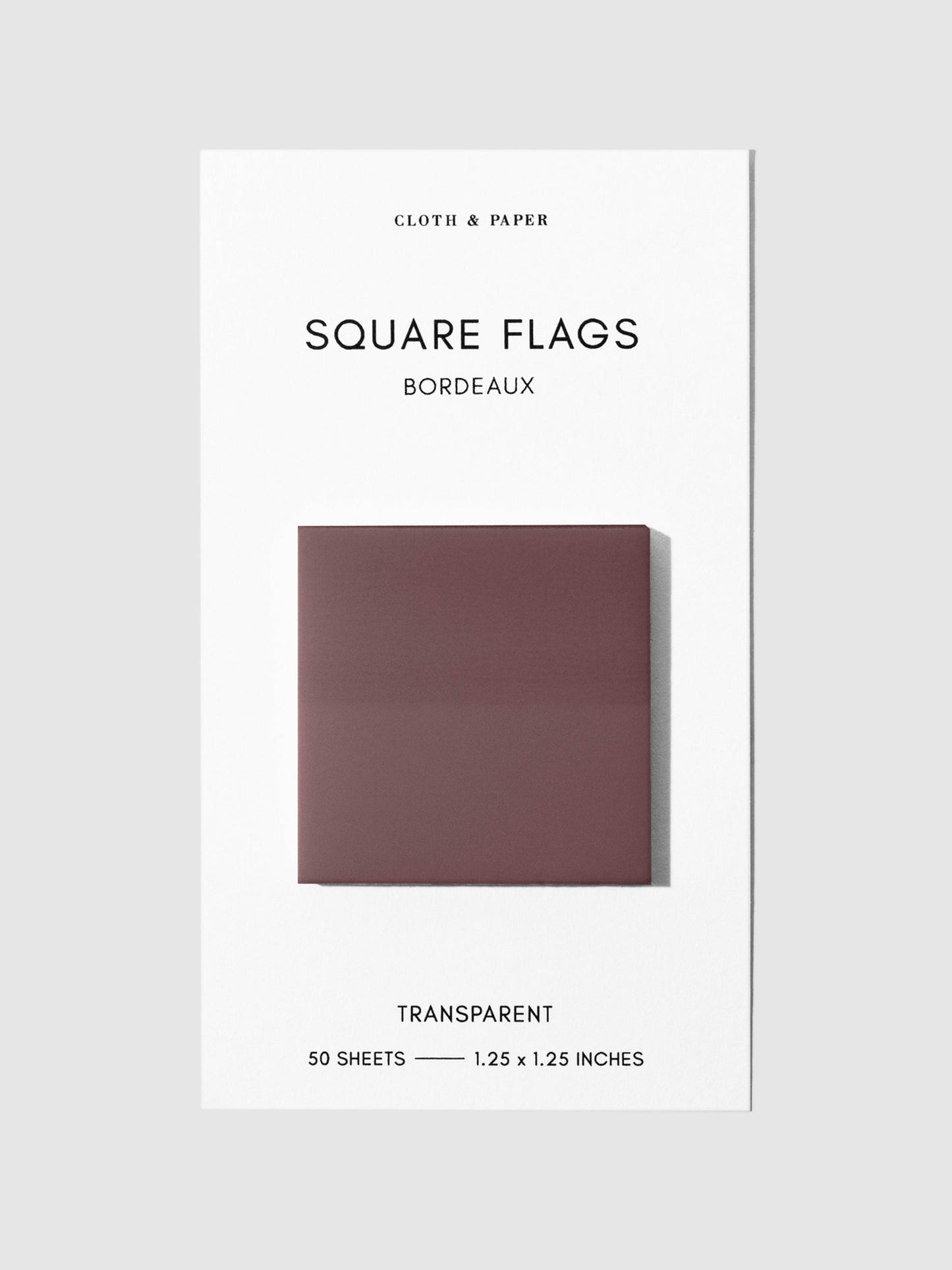 Square Transparent Page Flags