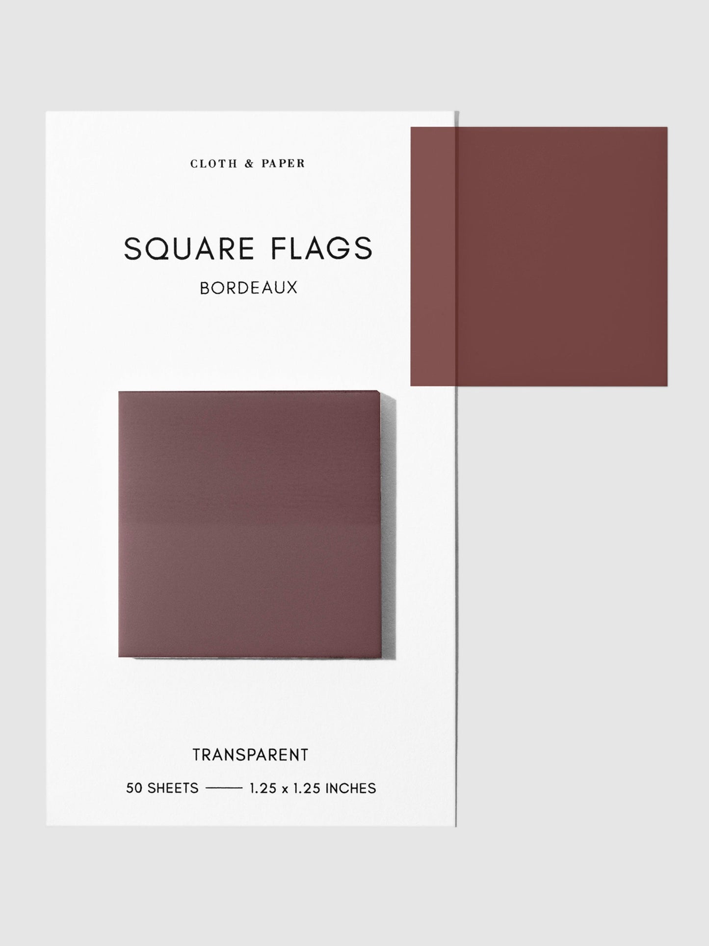Square Transparent Page Flags