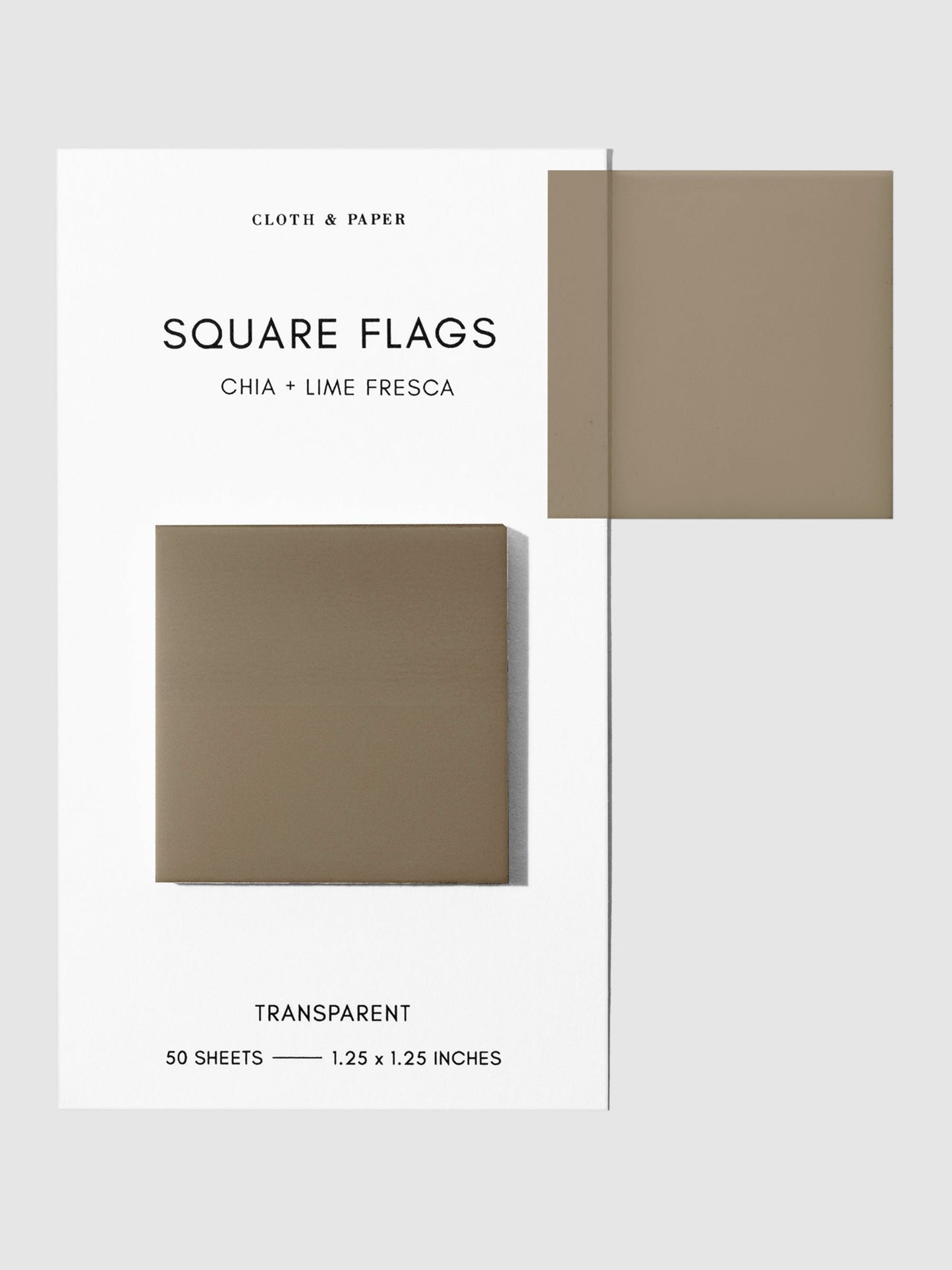 Square Transparent Page Flags