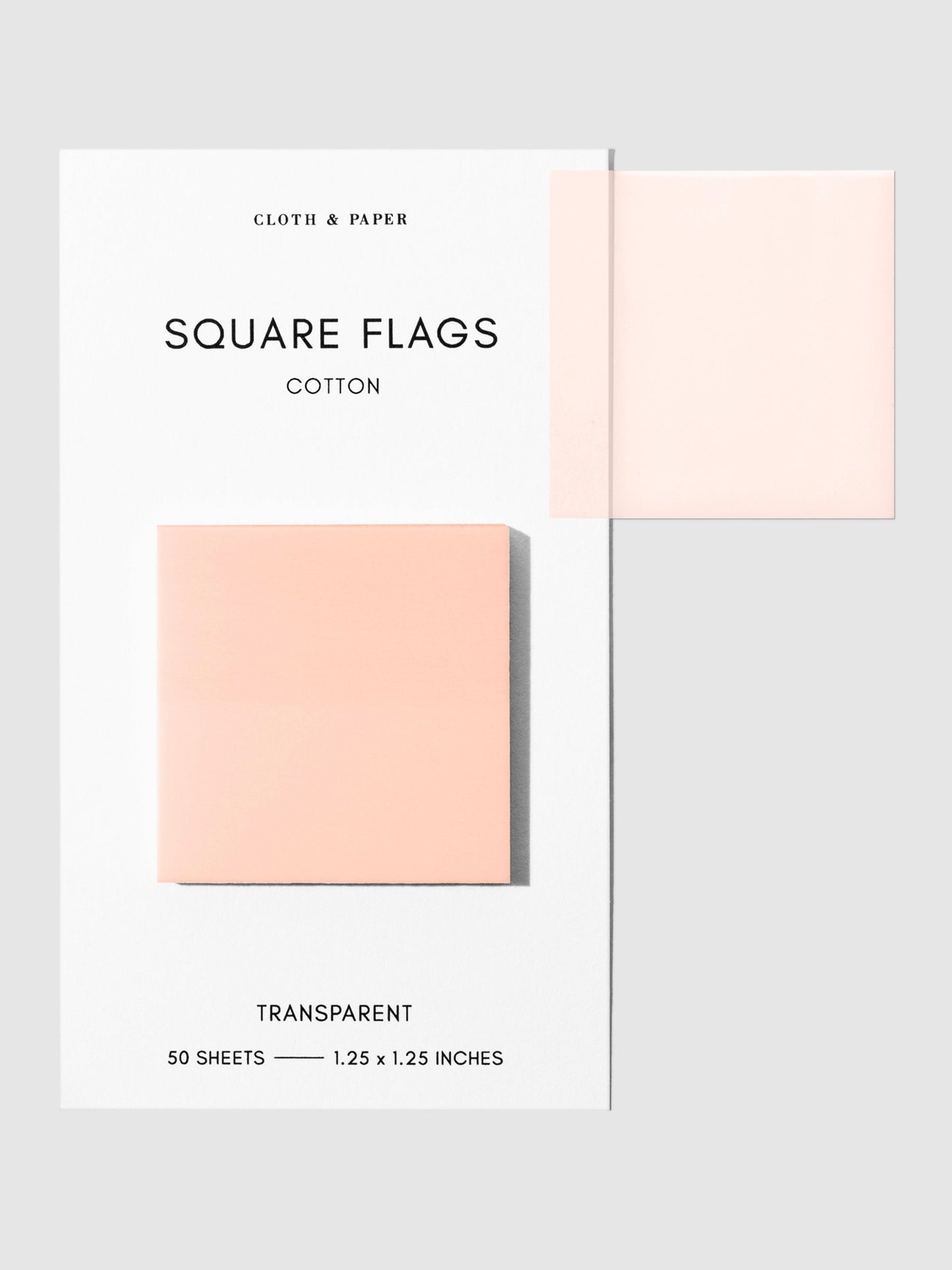 Square Transparent Page Flags