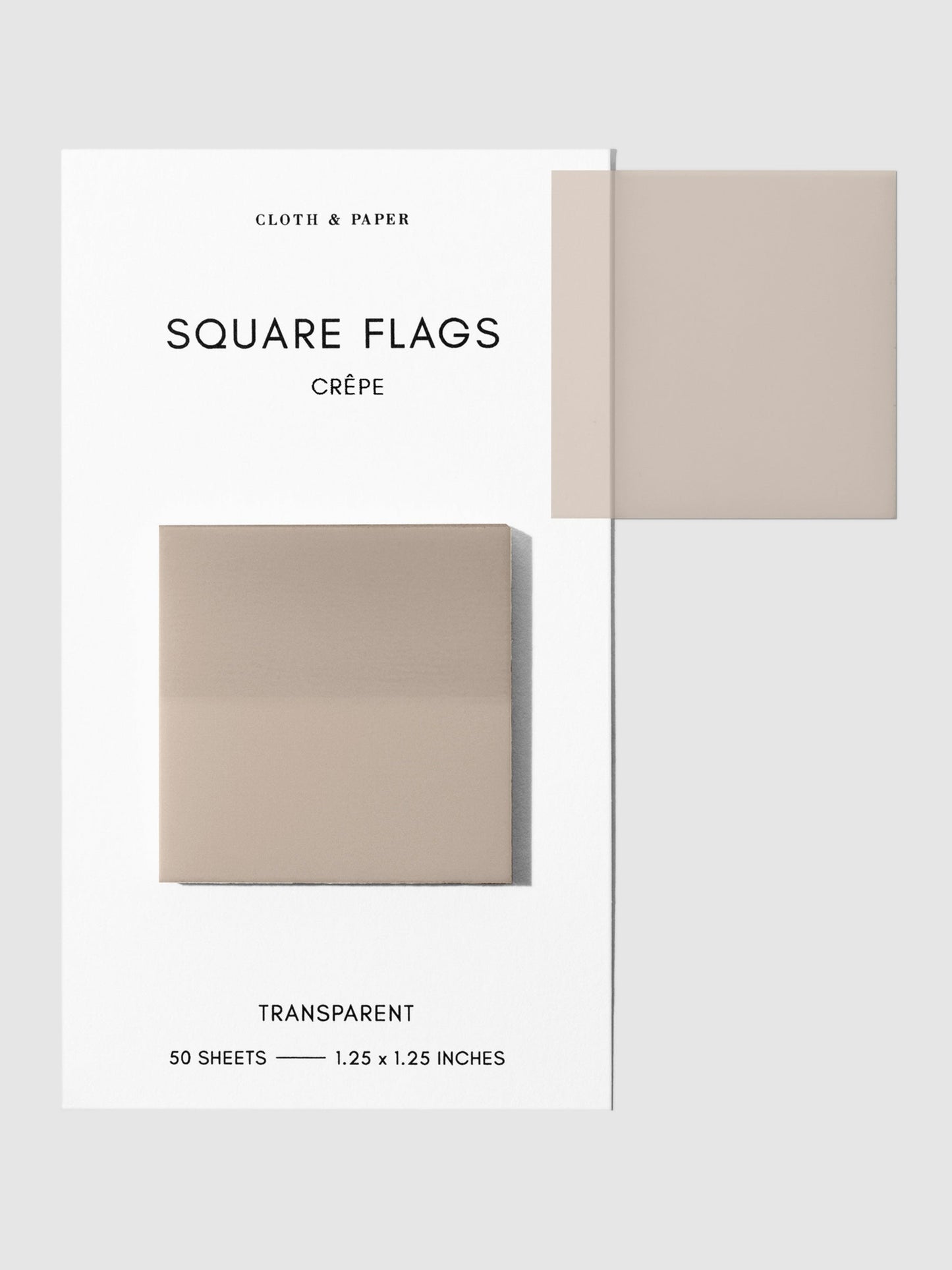Square Transparent Page Flags