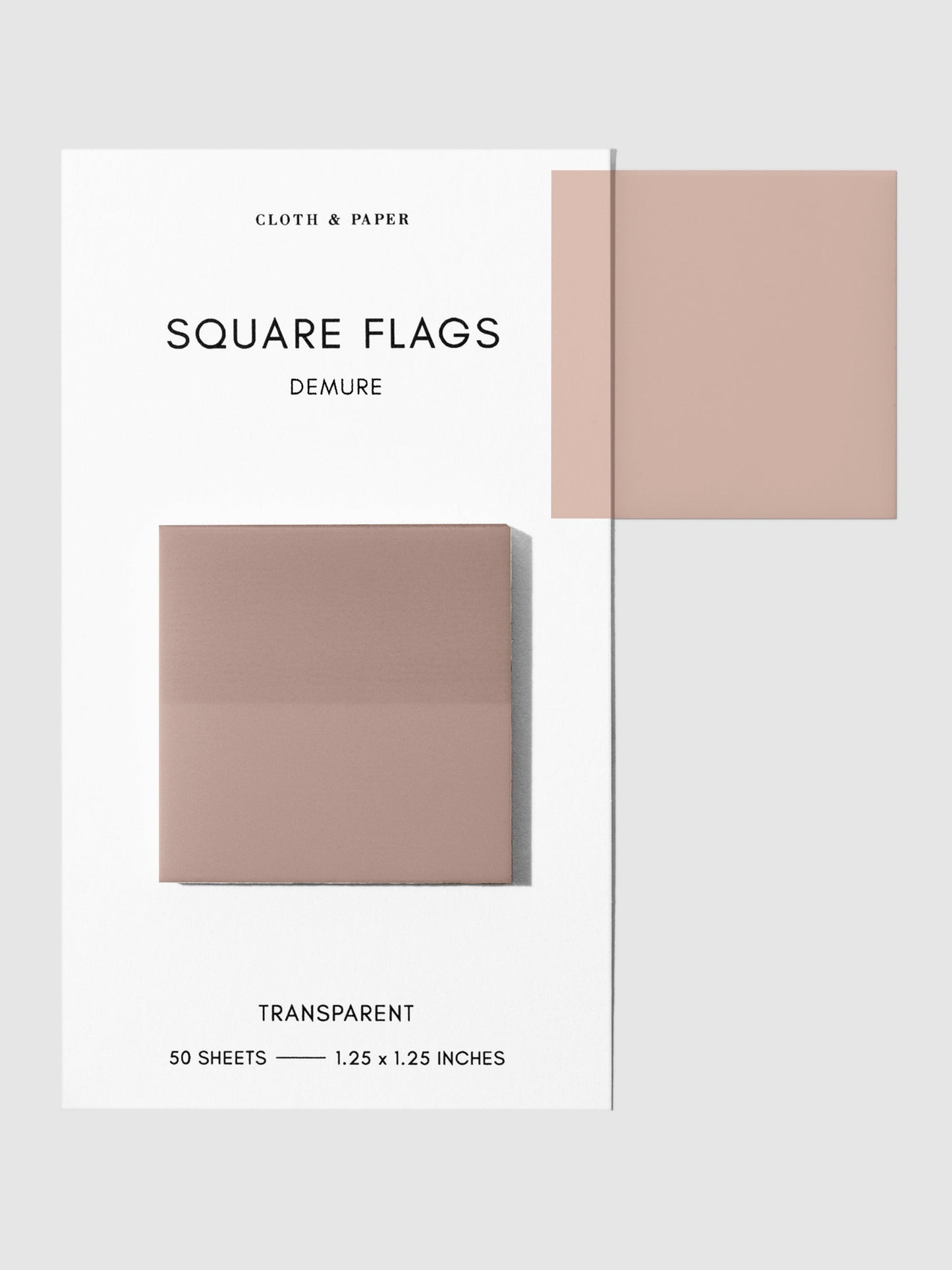 Square Transparent Page Flags