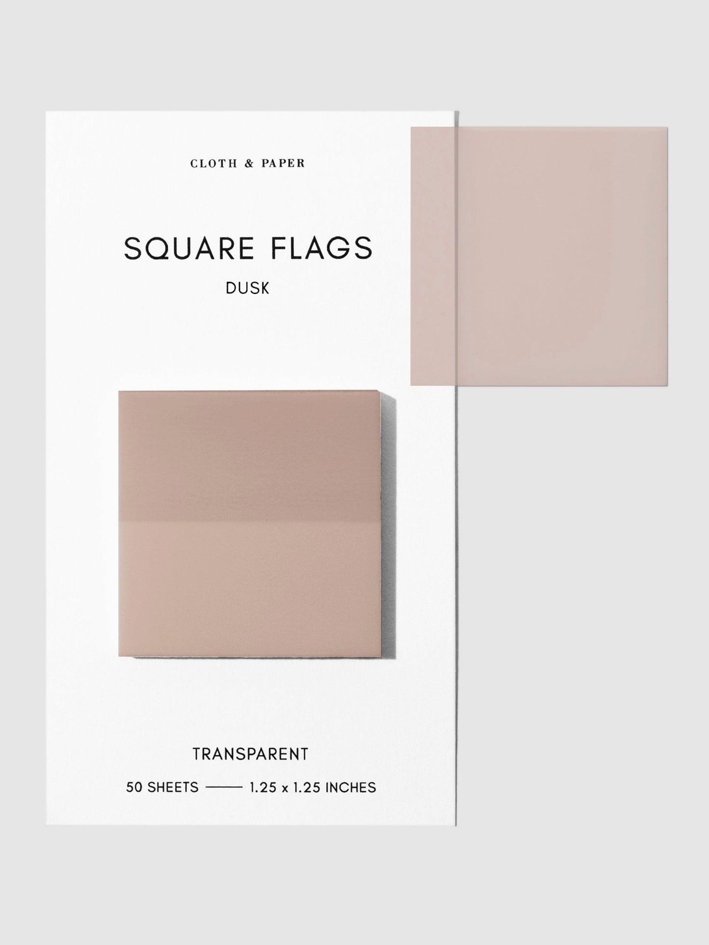 Square Transparent Page Flags