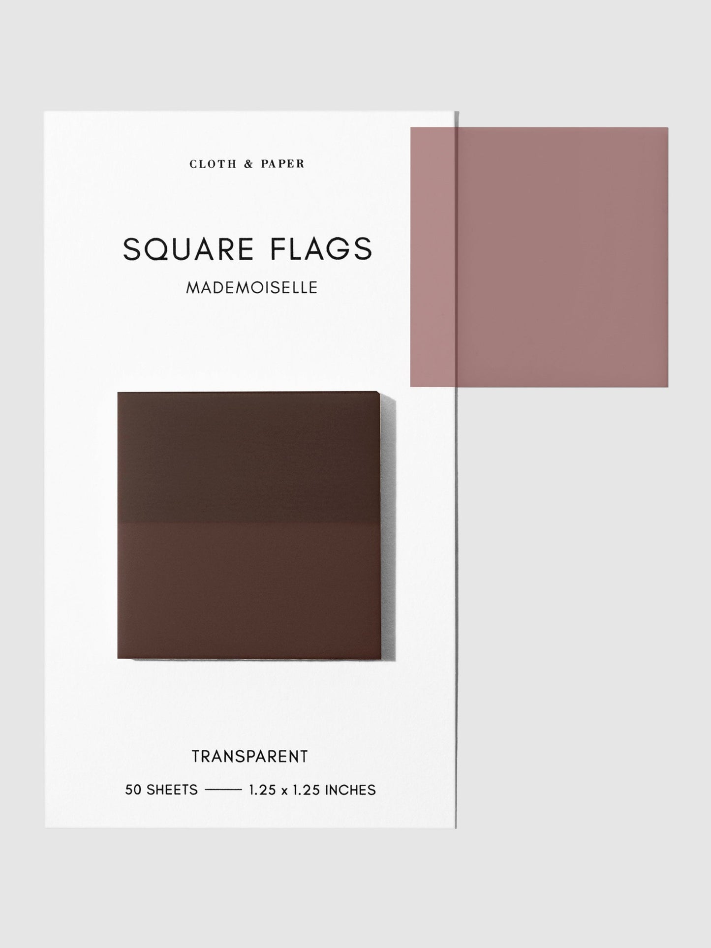 Square Transparent Page Flags