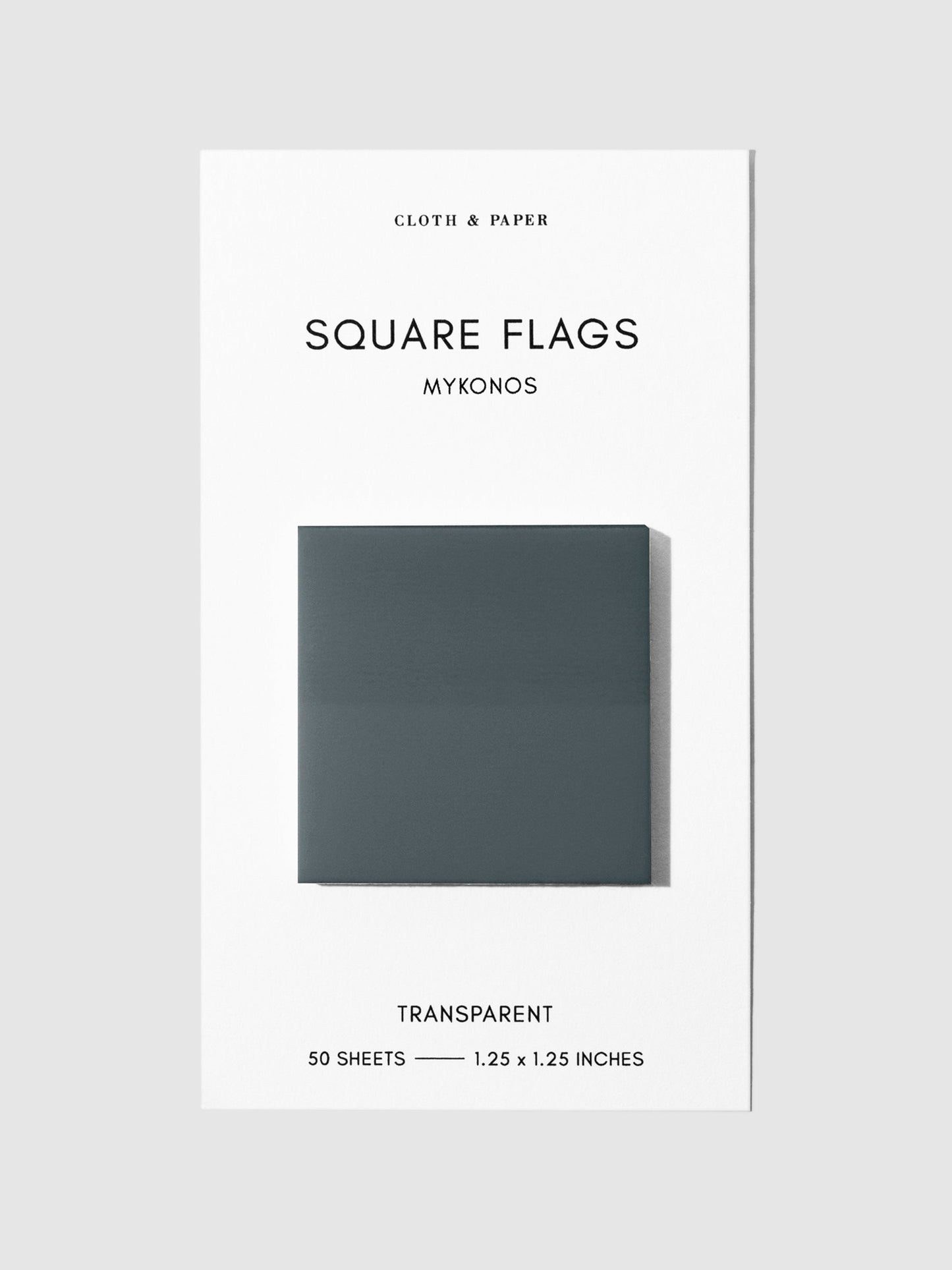 Square Transparent Page Flags