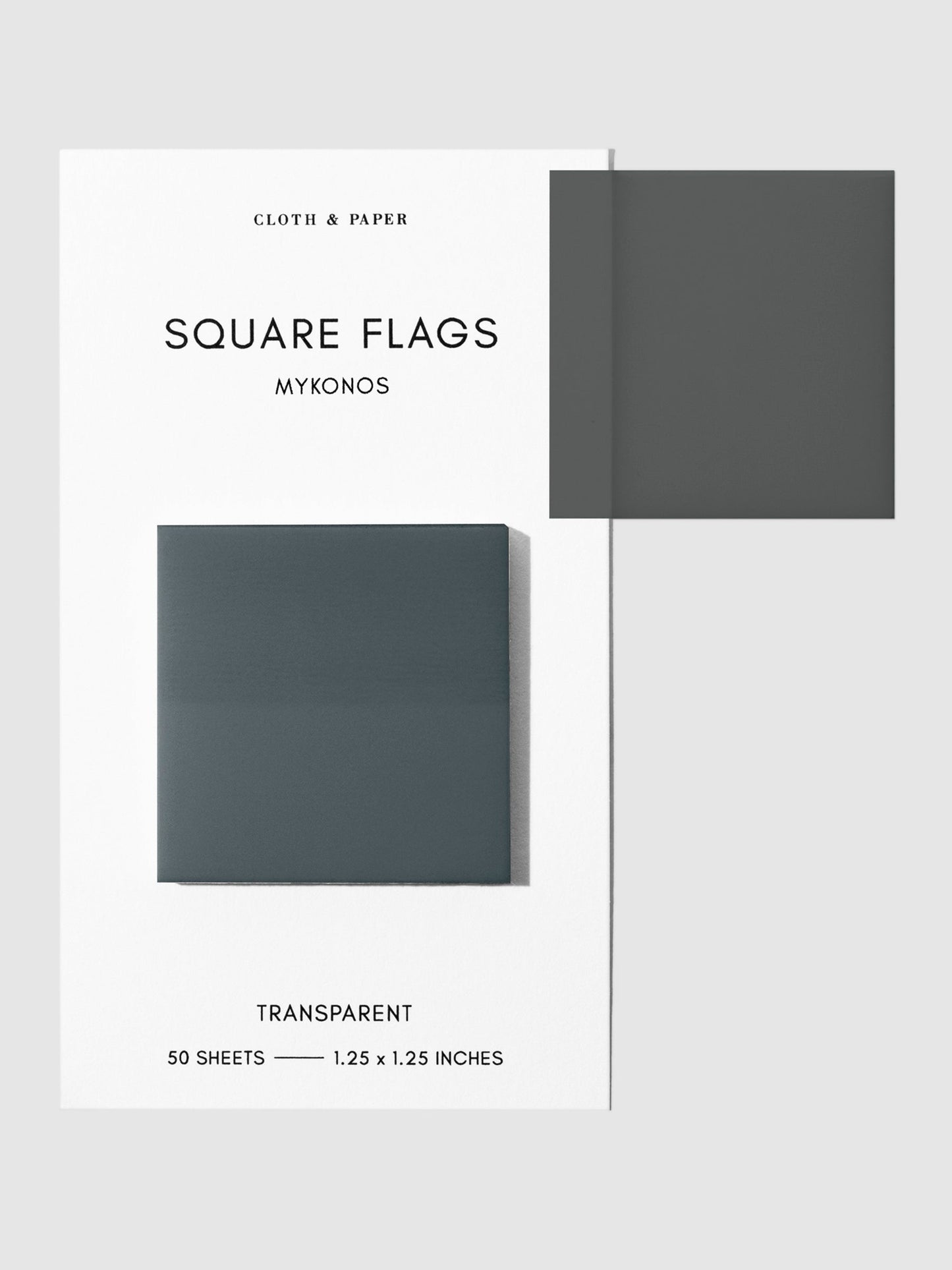 Square Transparent Page Flags