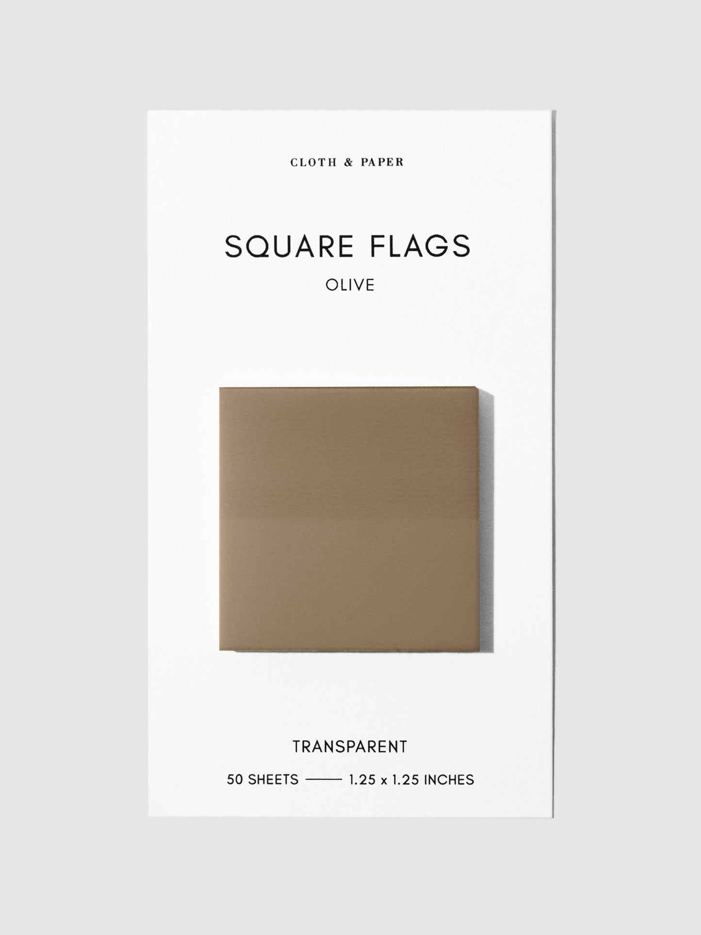 Square Transparent Page Flags