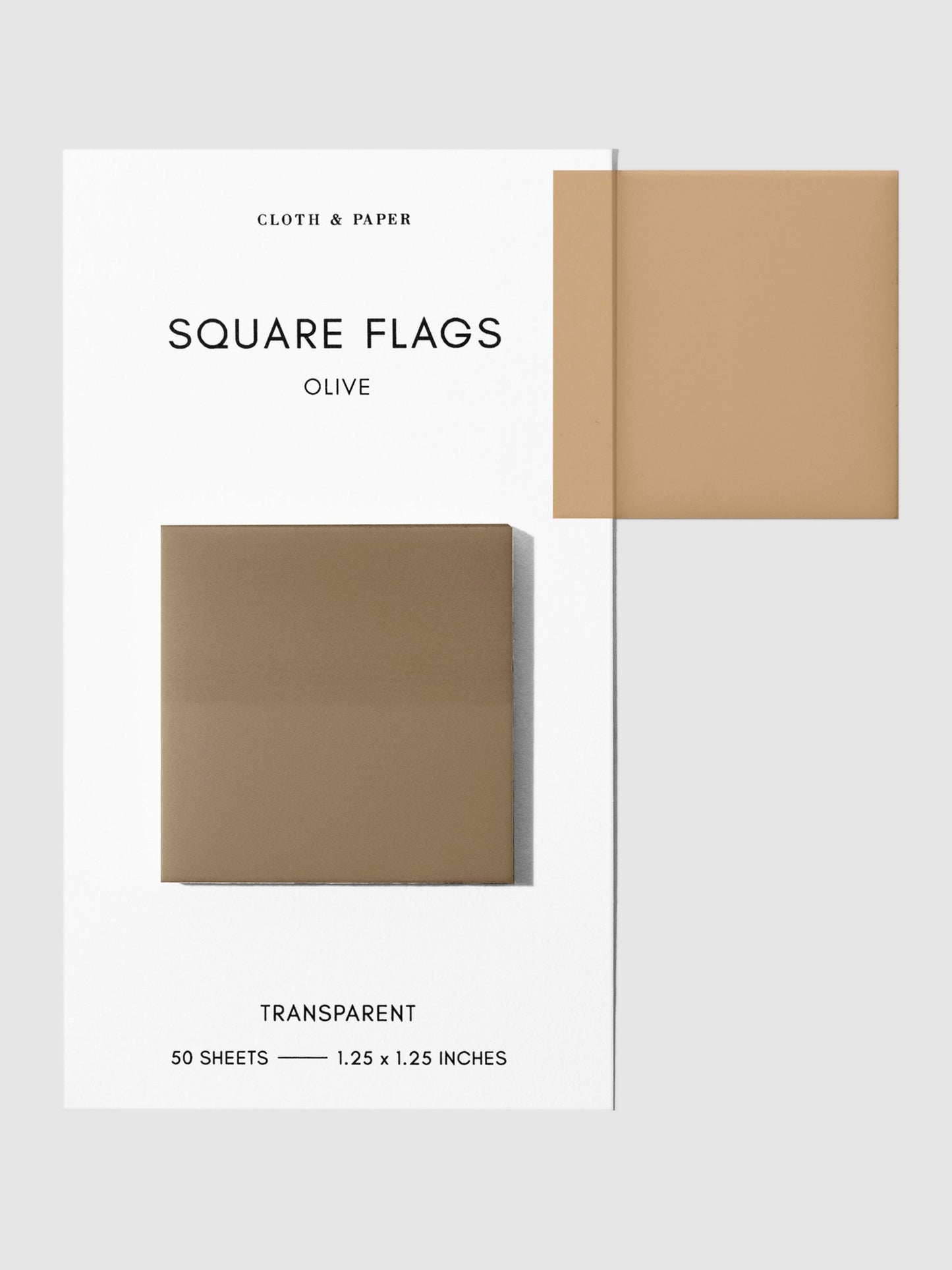 Square Transparent Page Flags