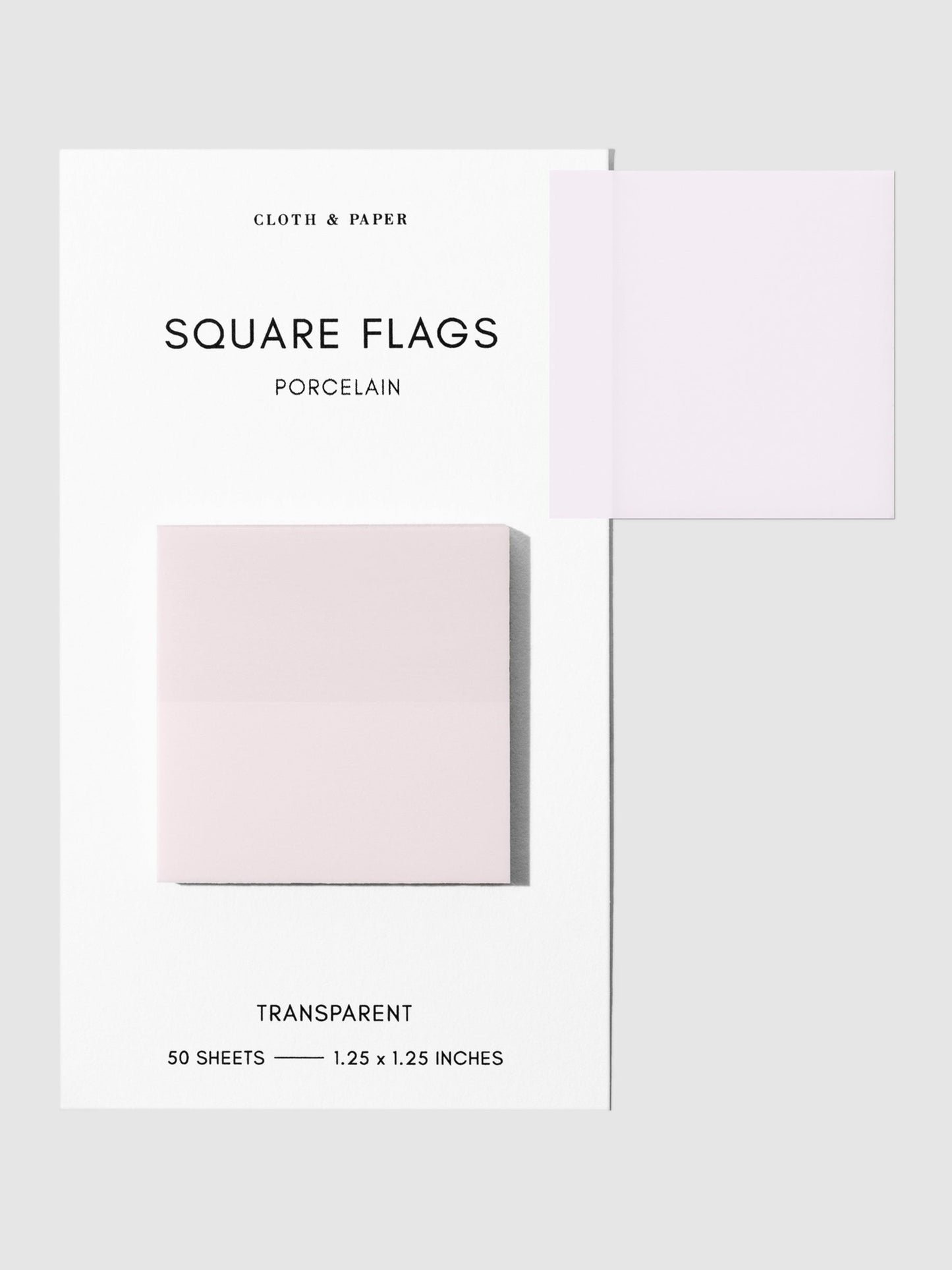 Square Transparent Page Flags
