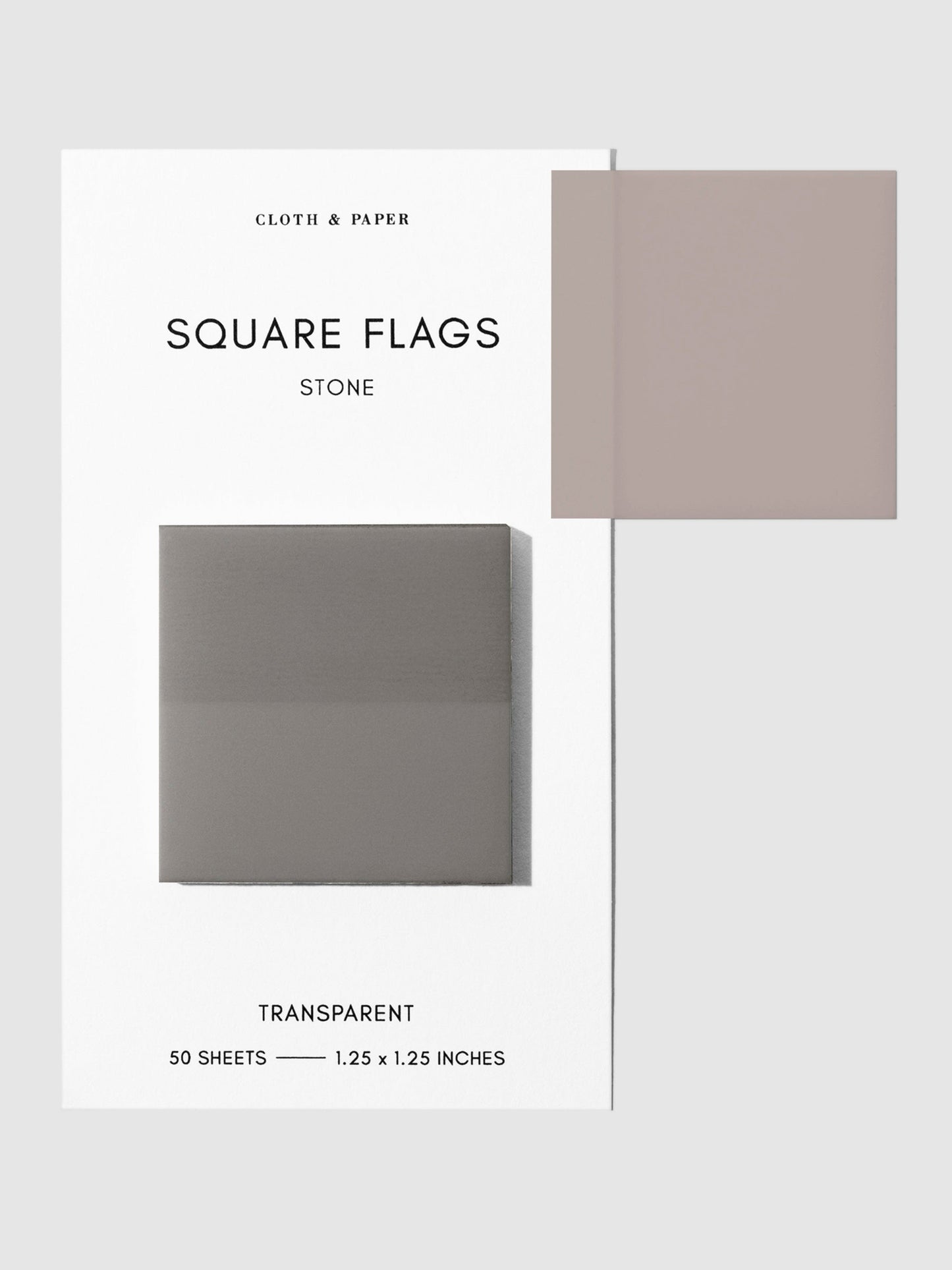 Square Transparent Page Flags