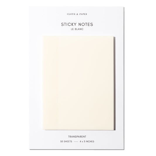 Transparent Rectangular Sticky Notes  | 4x3