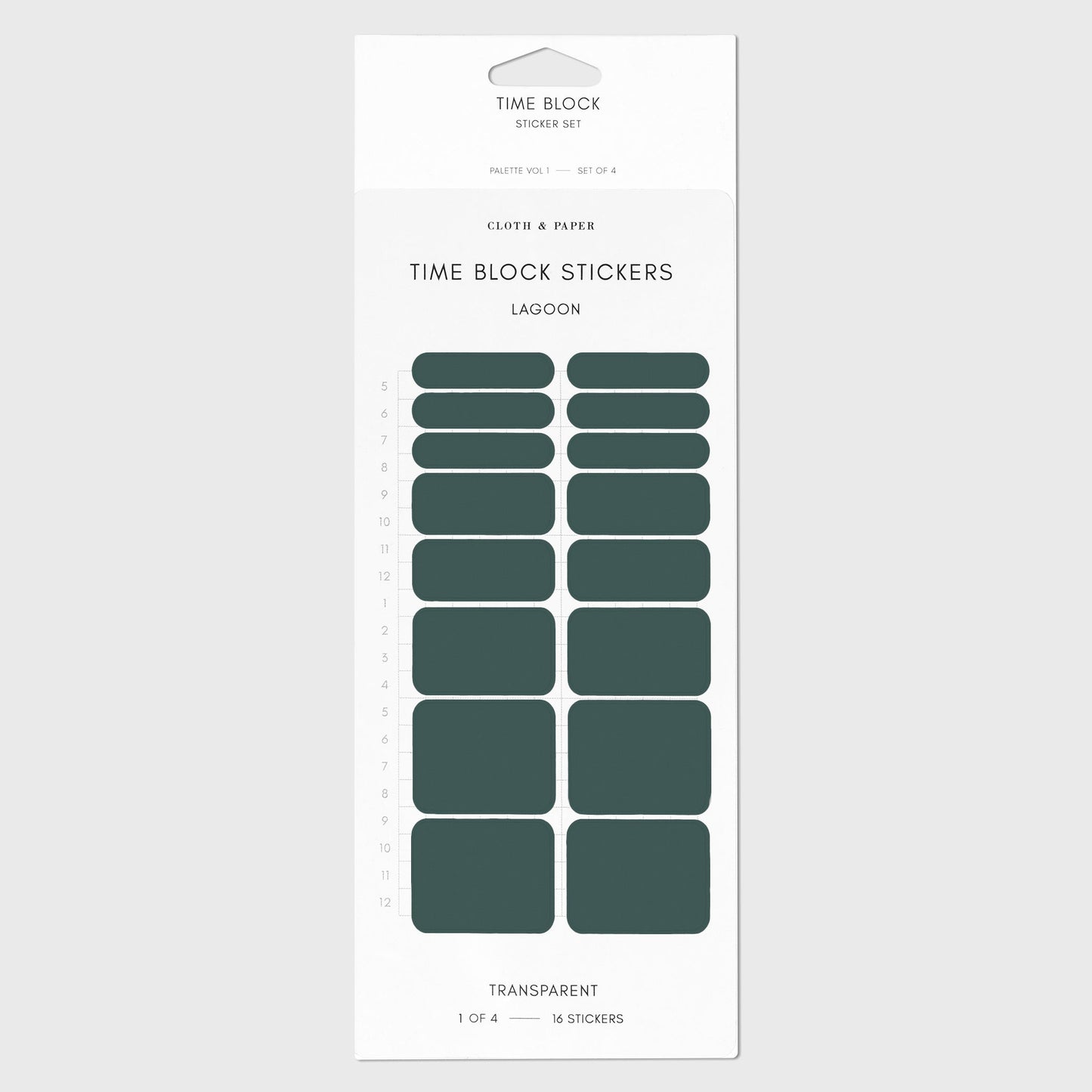 Time Block Sticker Set