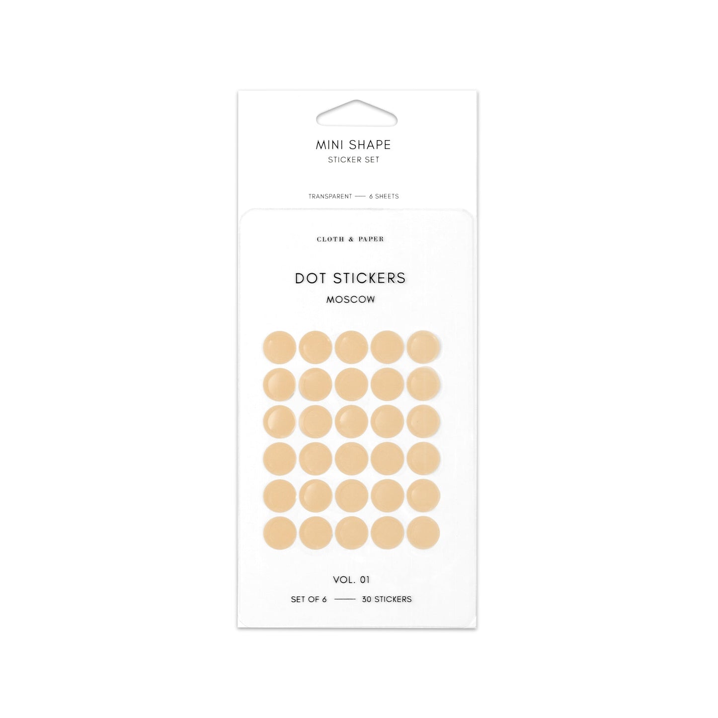 Mini Shape Sticker Set | Transparent