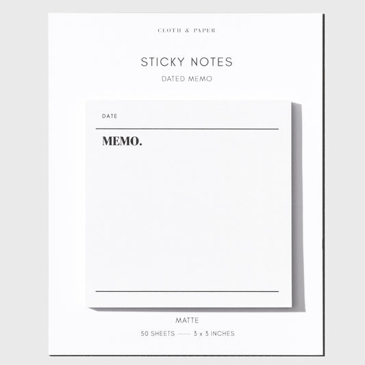 Dated Memo Sticky Notes