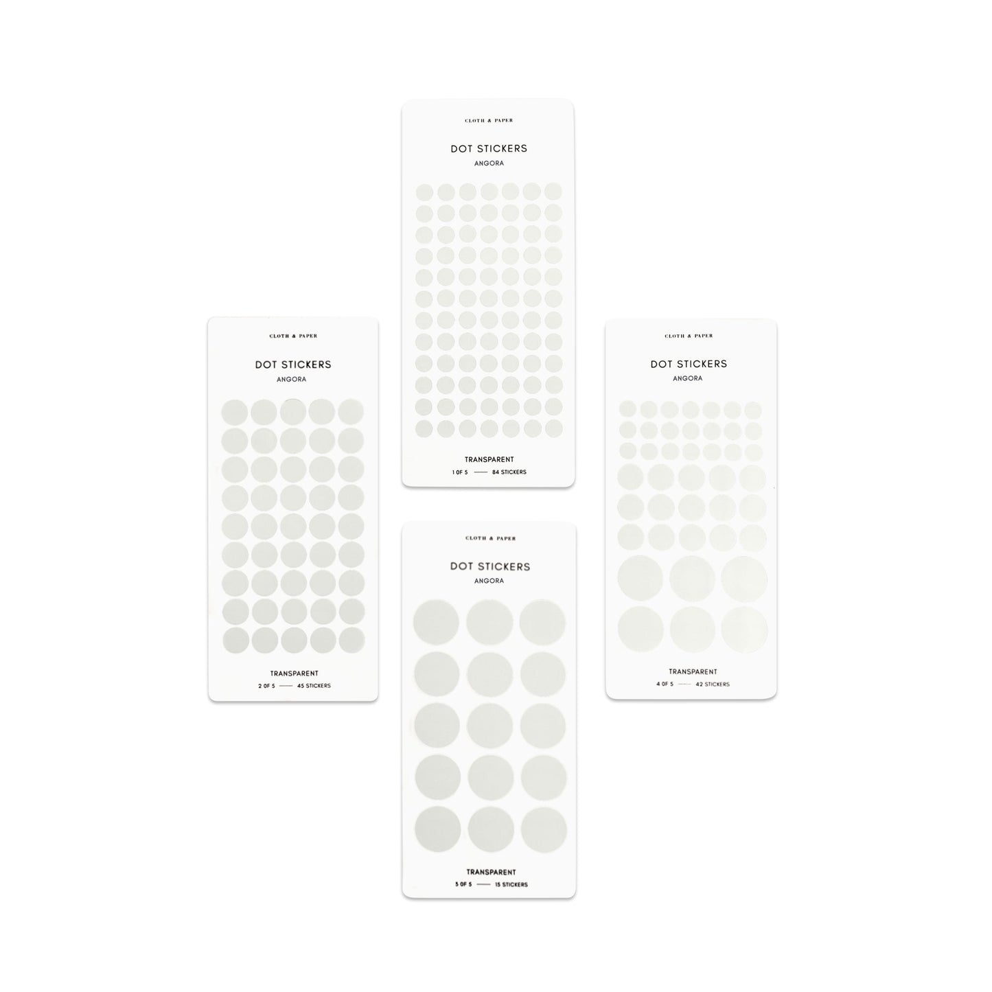 Sticker Set | Transparent | Dots